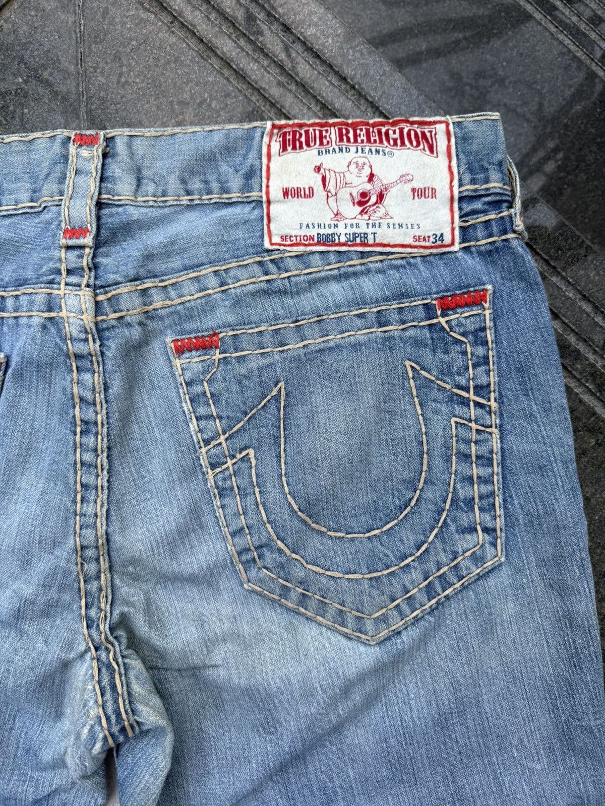 True Religion 90’s TRUE RELIGION RARE POCKET LOGO Y2K VINTAGE RETRO PANTS Size US 38 / EU 54 - 6 Thumbnail