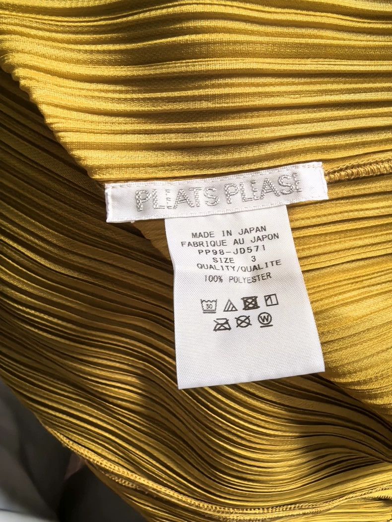 Issey Miyake Issey Miyake size:3 A ginger yellow pleated cardigan Size S / US 4 / IT 40 - 3 Thumbnail