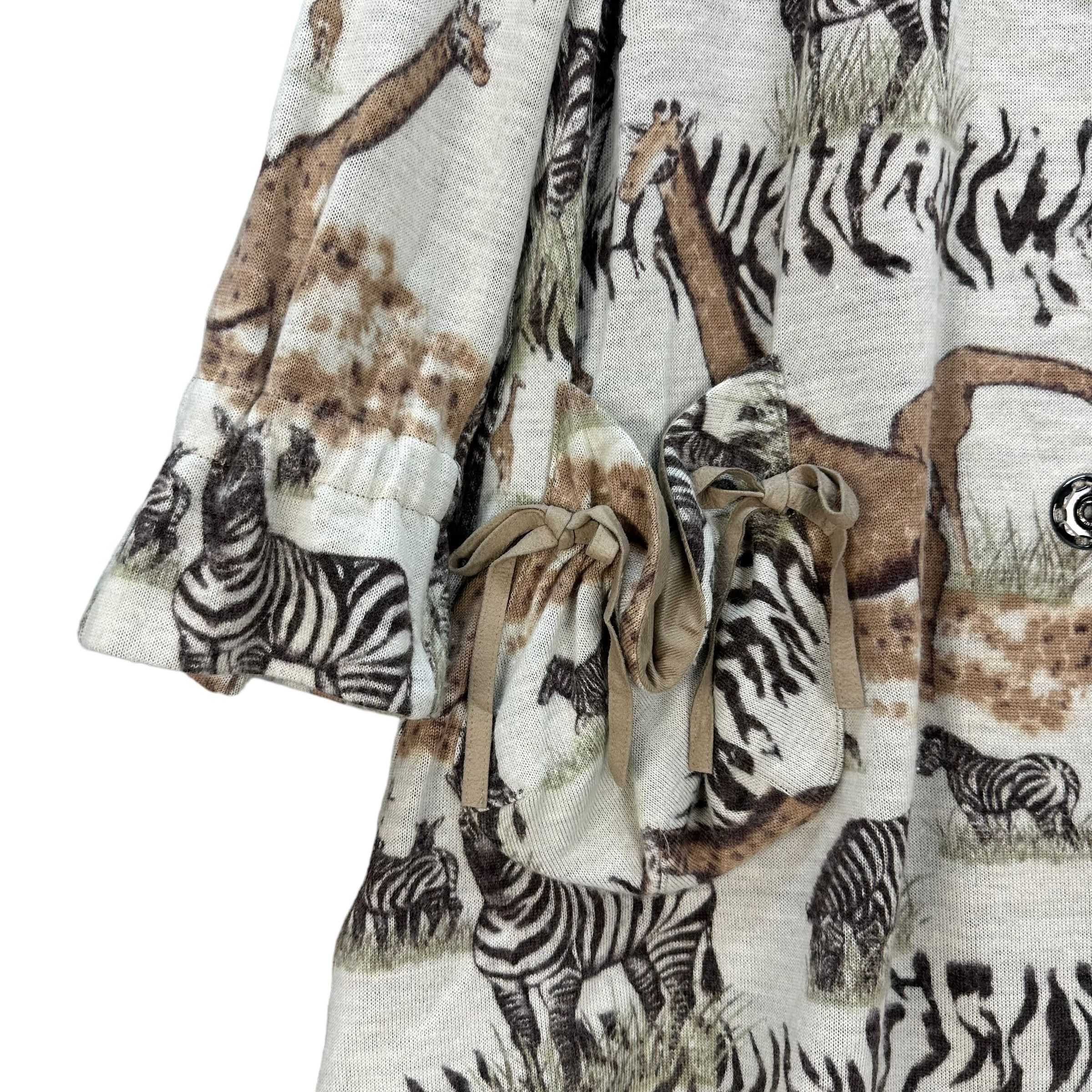 Japanese Brand GOJI LA MODA ANIMAL OVERPRINT LONG COAT JACKET #9003-47 Size XL / US 12-14 / IT 48-50 - 4 Thumbnail