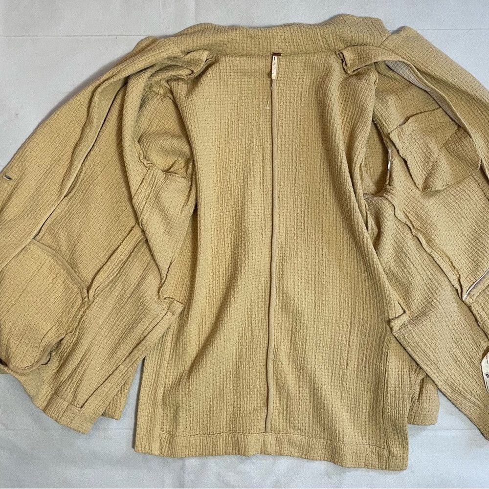 Free People New Free People Like A Cloud Oversized Yellow Blazer Size S Size S / US 4 / IT 40 - 4 Thumbnail