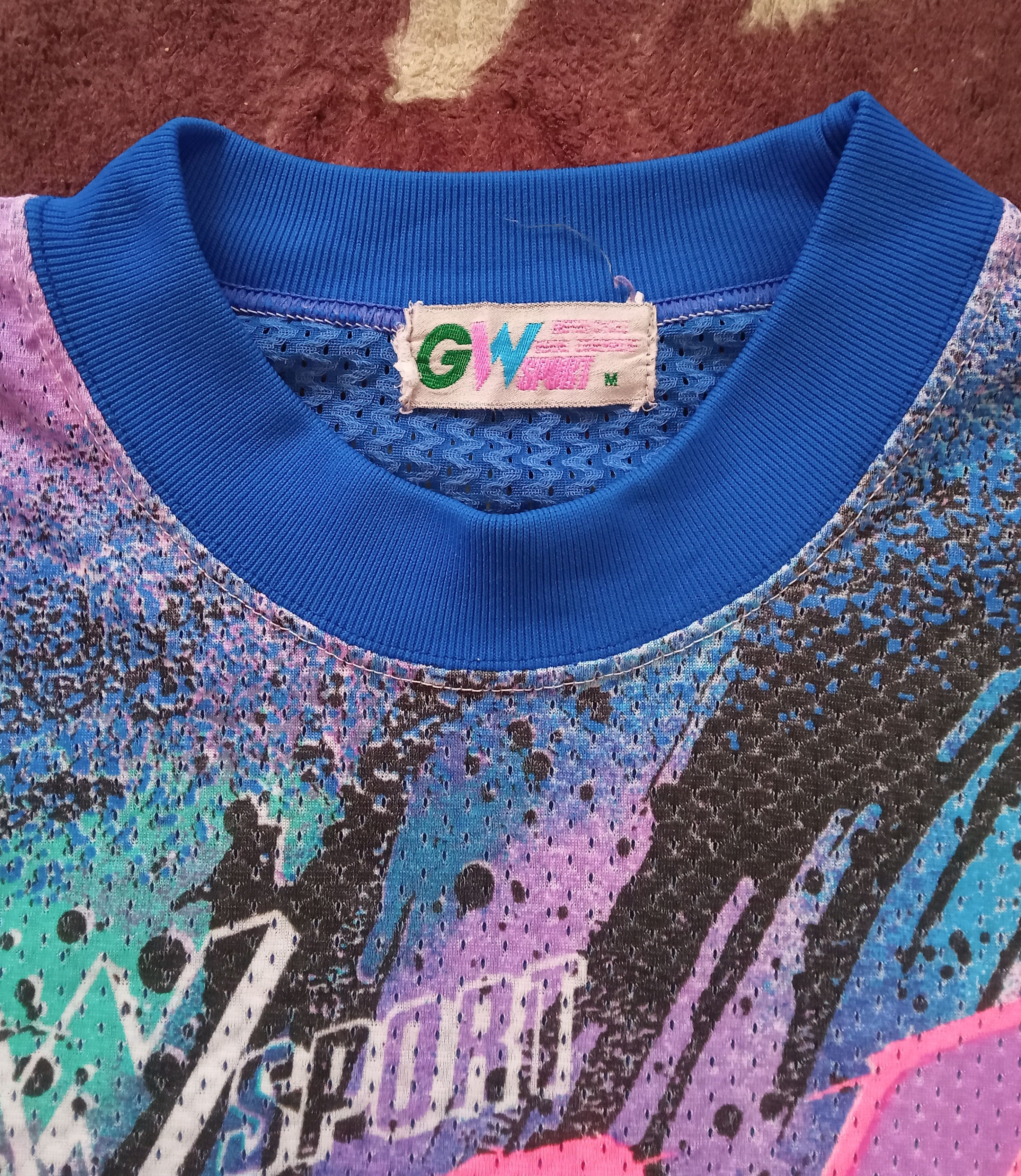Japanese Brand GW Sport Racing Vintage Mesh Shirt Size US M / EU 48-50 / 2 - 3 Thumbnail