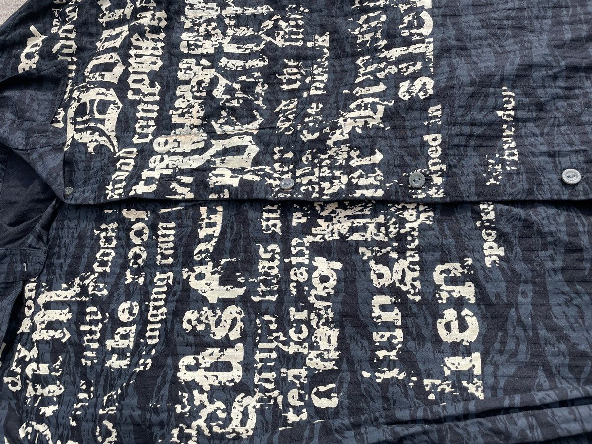 2000s Japanese archive Vkei Poem Grunge Button-up Shirts
