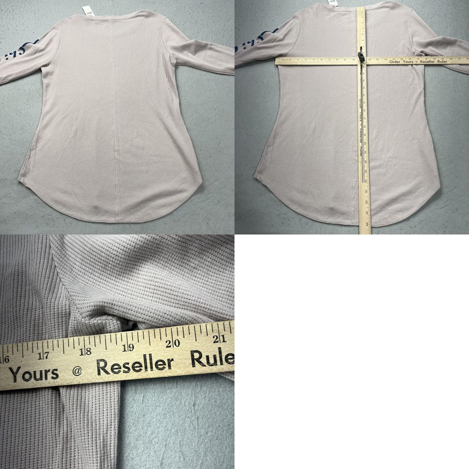 Anthropologie Chaser Shirt Womens Large Pink Waffle Thermal Ski Lake Tahoe Anthropologie Size L / US 10 / IT 46 - 8 Thumbnail