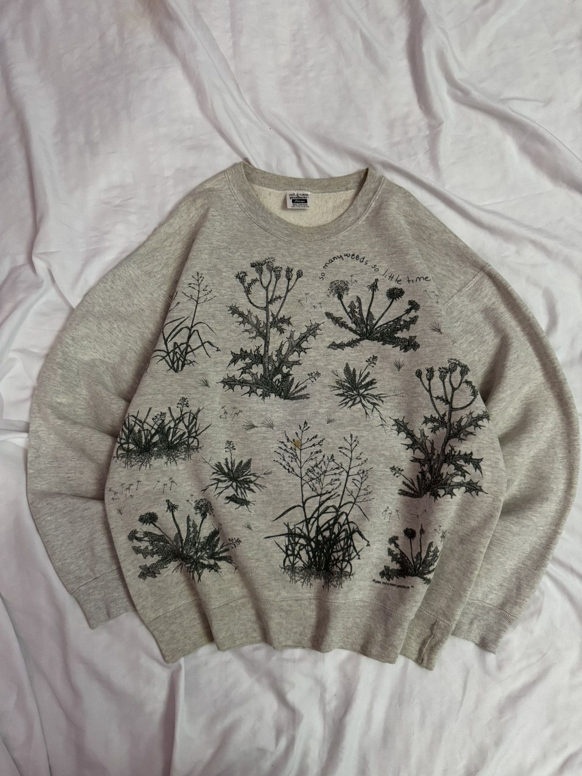 Vintage Vintage 90s Art of Weed Marijuana Sweatshirt Size US L / EU 52-54 / 3 - 1 Thumbnail