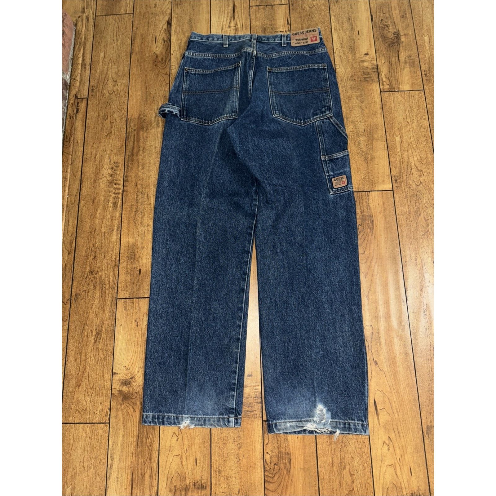 Guess Vintage Guess Carpenter Jeans 32x35 Y2K Utility Workwear USA Size US 32 / EU 48 - 10 Thumbnail