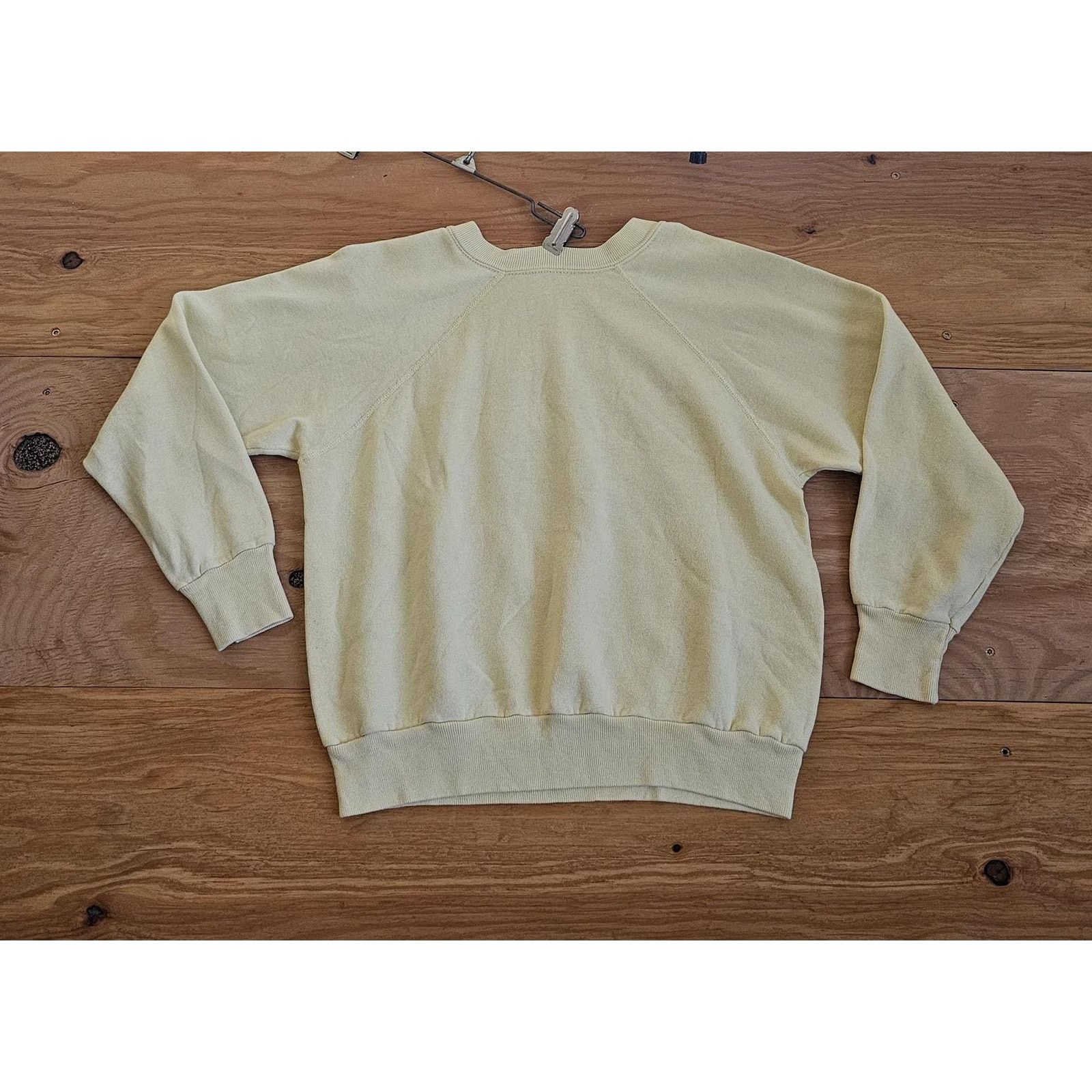 Other Sonoma State 50/50 Pastel Yellow Color Sweatshirt Sz S 1980s Size US S / EU 44-46 / 1 - 2 Thumbnail