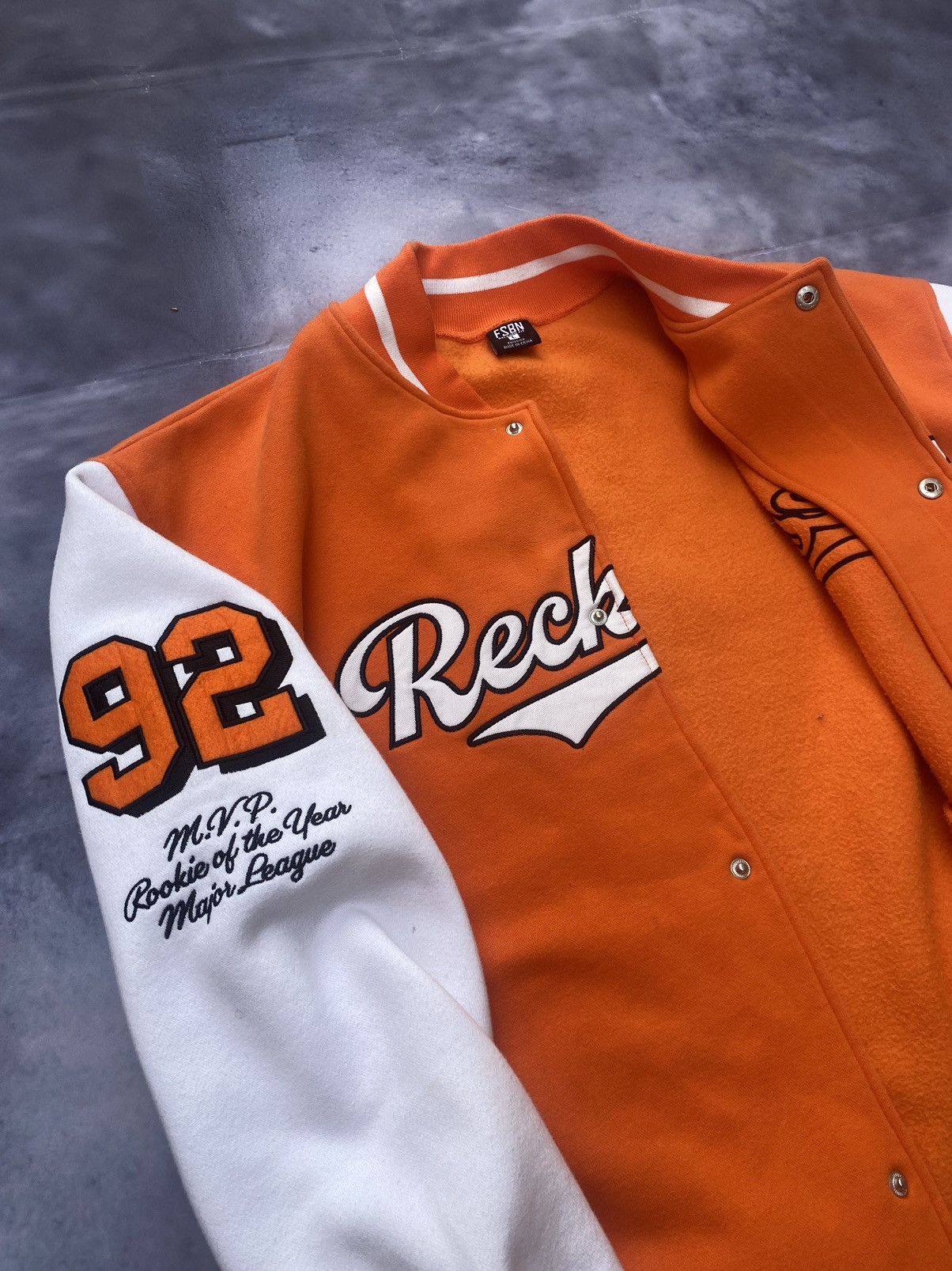 Japanese Brand × Vintage Reckless Athletic 92 MLB Varsity Bomber Vintage Size US L / EU 52-54 / 3 - 10 Thumbnail