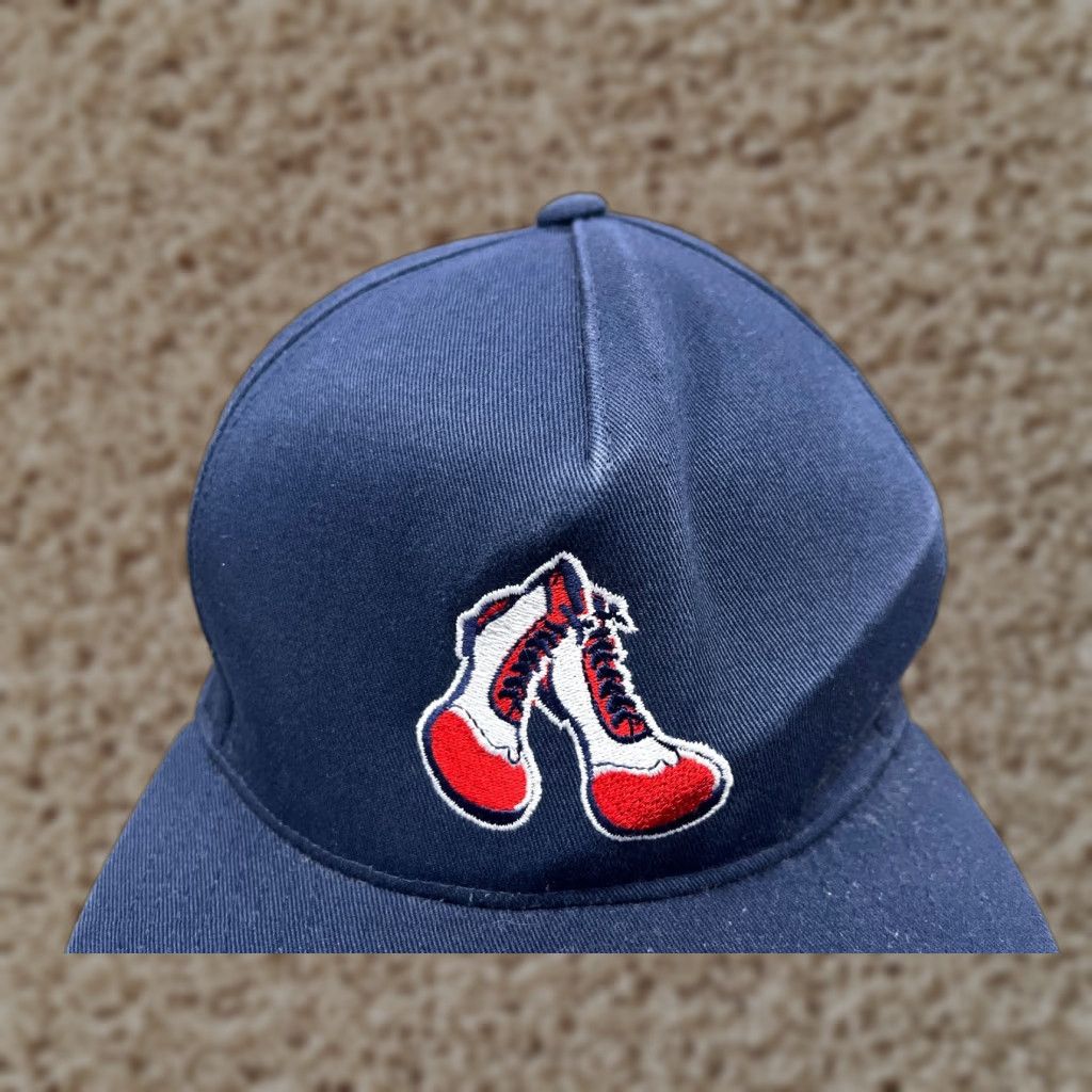 Vintage Yupoong Hat Cap Snap Back Adult One Size Blue 100% Cotton Skate Size ONE SIZE - 1 Thumbnail