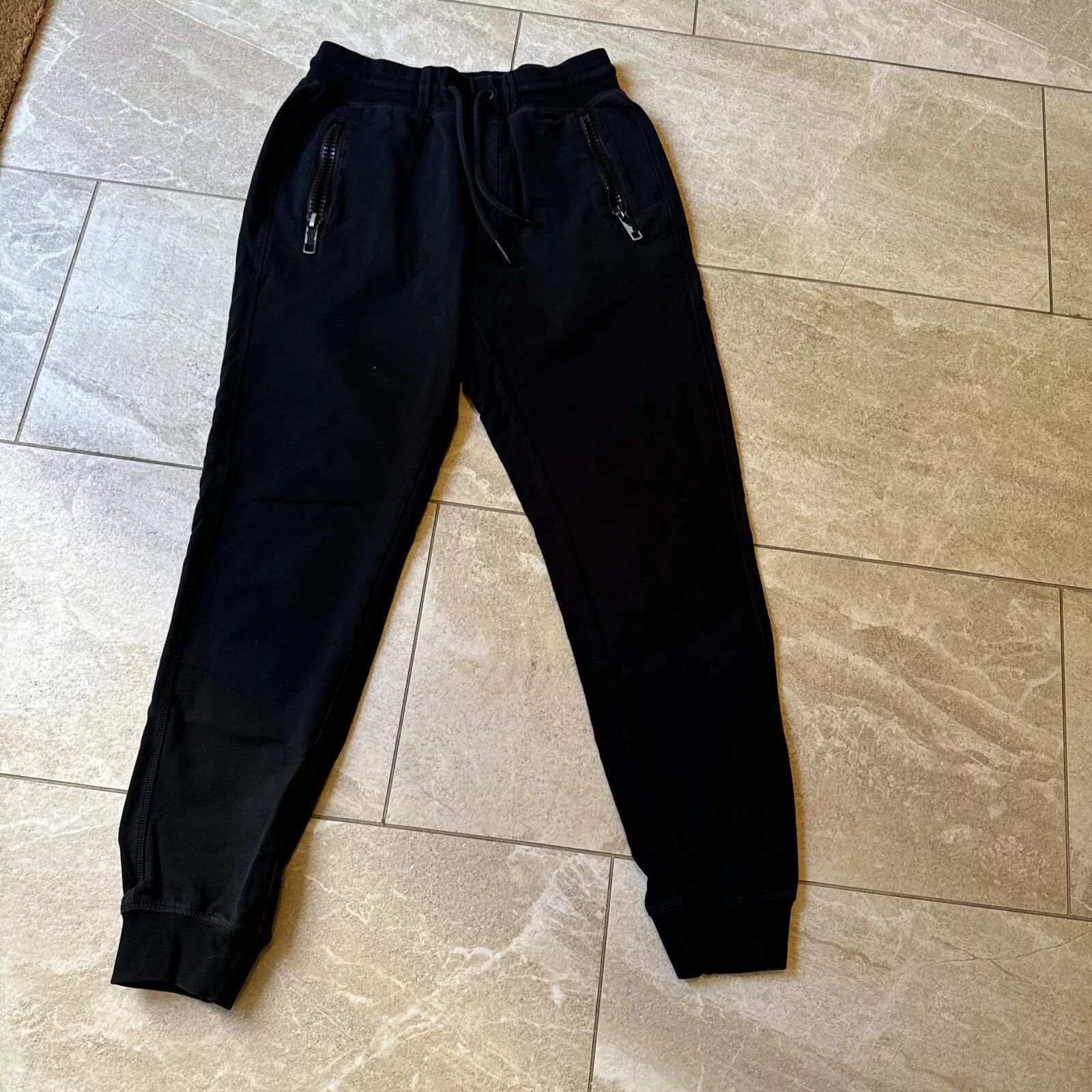 Antony Morato Luxury Europe black cotton stretch jogger pants Size US 31 - 1 Thumbnail