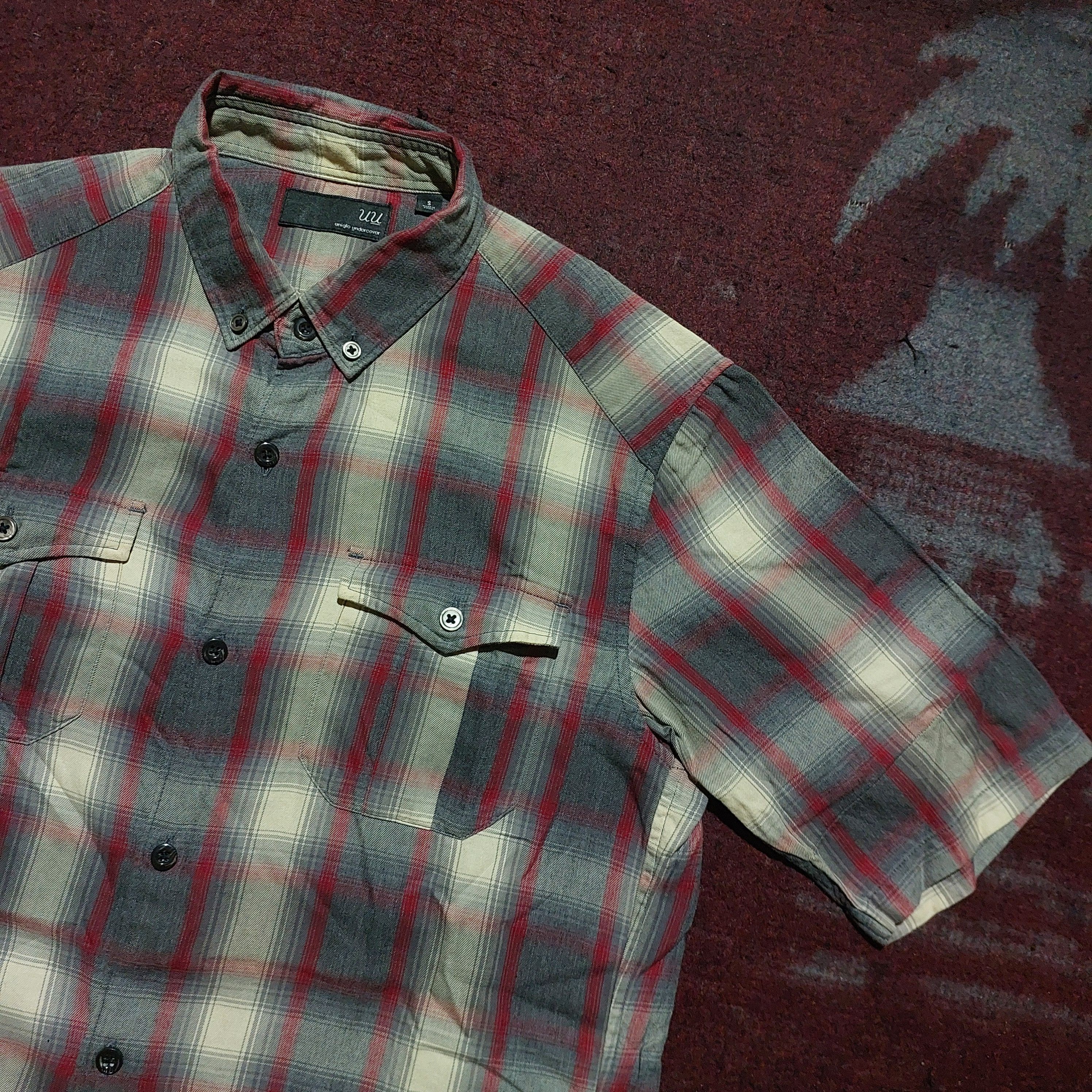 Undercover × Uniqlo Uniqlo x Undercover red line plaid shirt Size US S / EU 44-46 / 1 - 5 Thumbnail