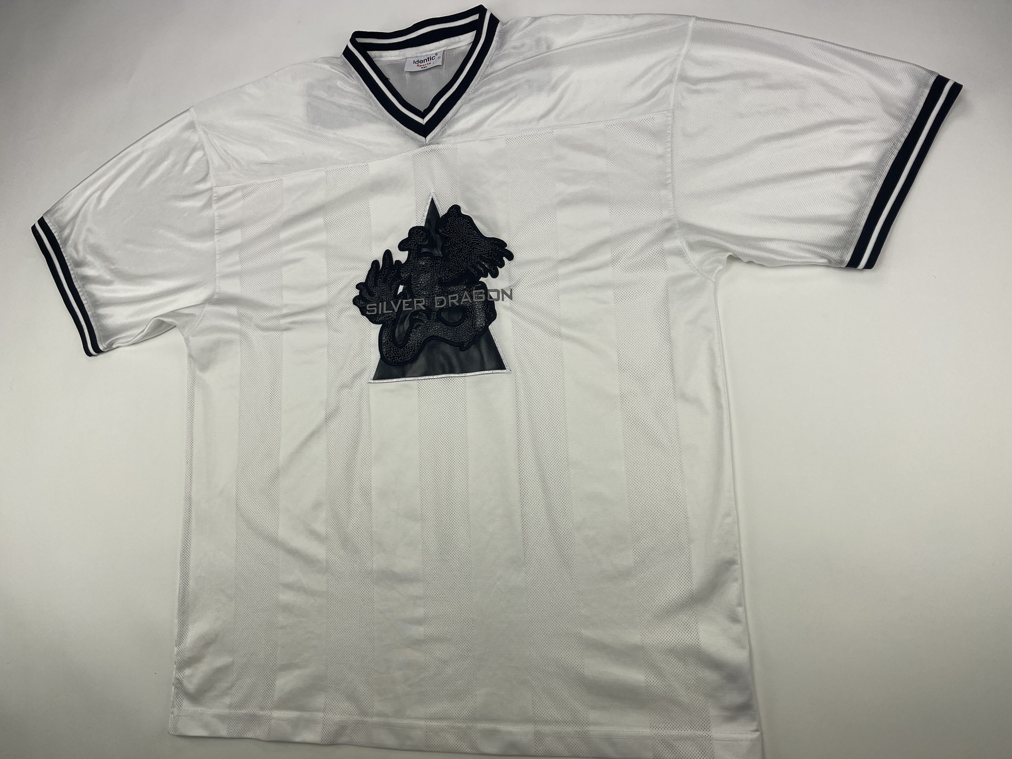 Vintage Silver Dragon jersey, white, vintage hip hop t-shirt 90s XXL Size US XXL / EU 58 / 5 - 4 Thumbnail