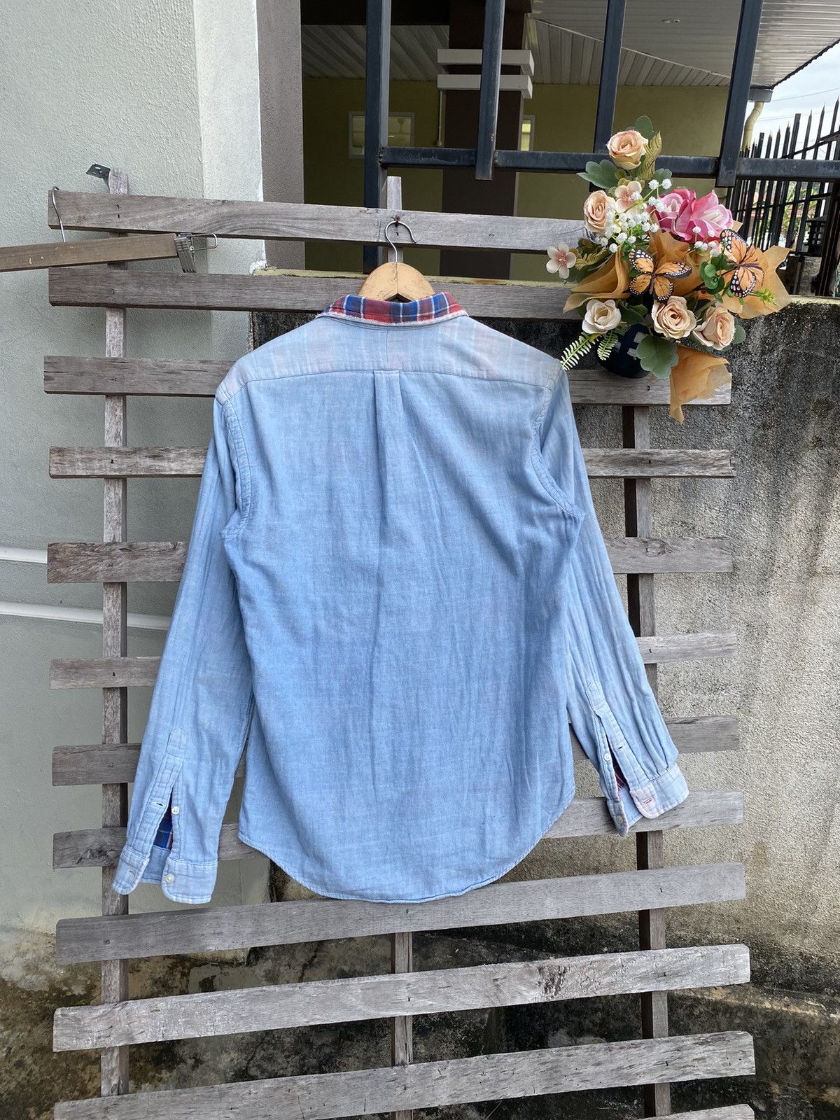 Vintage Vintage Polo Ralph Lauren Inner Flannel Shirt - distressed Size US M / EU 48-50 / 2 - 5 Thumbnail