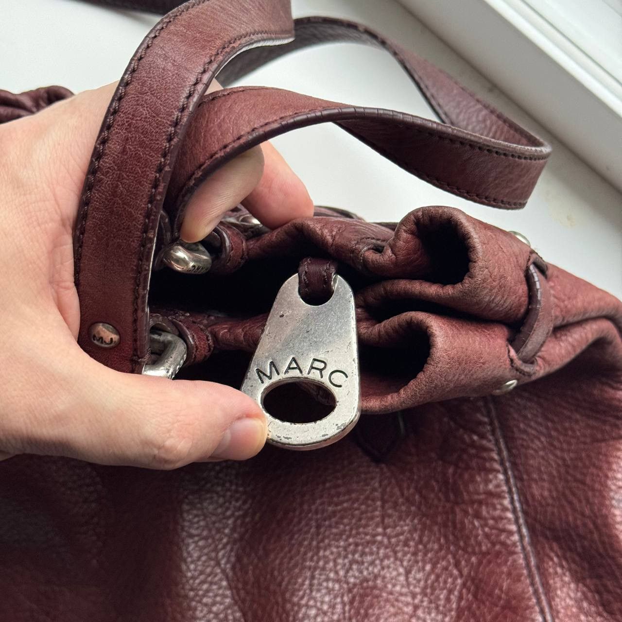 Marc Jacobs Marc Jacobs Burgundy Vintage Leather Bag Size ONE SIZE - 7 Thumbnail