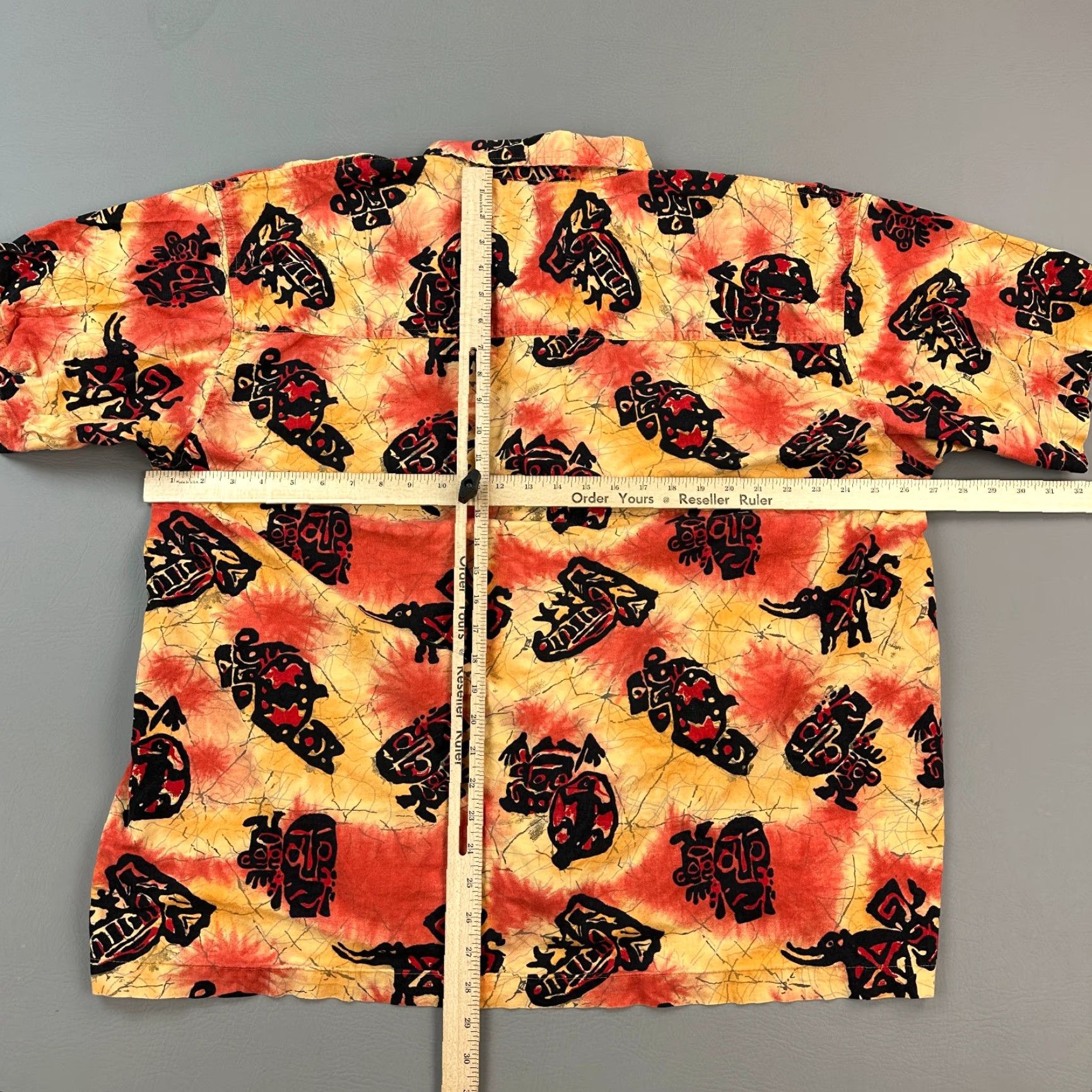 Vintage VINTAGE No Boundaries Shirt Mens 2XL Yellow Red Tiki Tribal Short Sleeve Camp Shirt Men 2XL Yellow Red Tiki Tribal Casual 90s Western Boys? Size US XXL / EU 58 / 5 - 5 Thumbnail