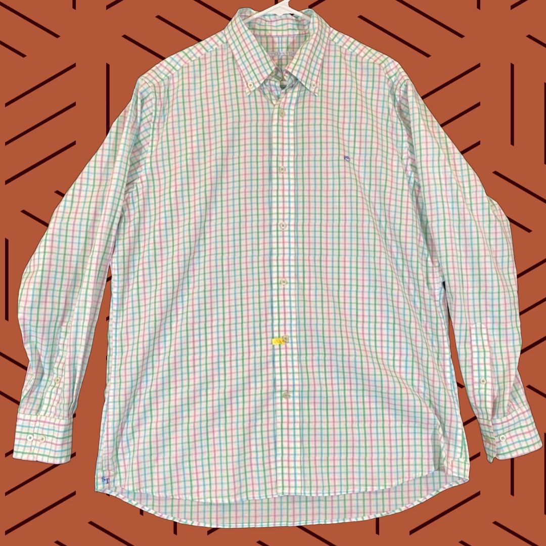 Southern Tide SOUTHERN TIDE Shirt Mens L Multicolor White Blue Plaid Button-Down Casual Classic Size US L / EU 52-54 / 3 - 1 Thumbnail