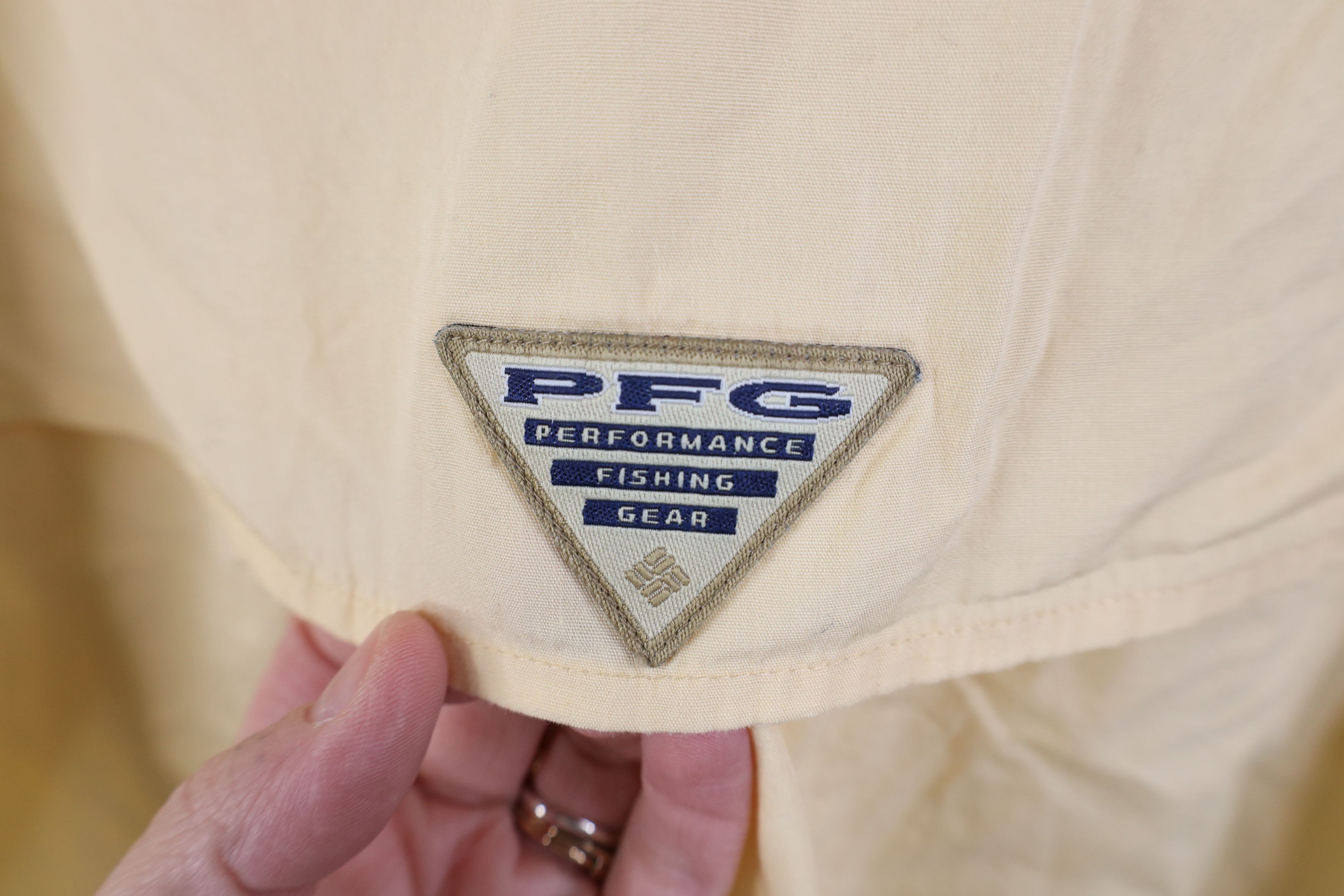 Columbia Vintage Columbia PFG Vented Fishing Button Down Shirt Yellow Size US L / EU 52-54 / 3 - 13 Thumbnail