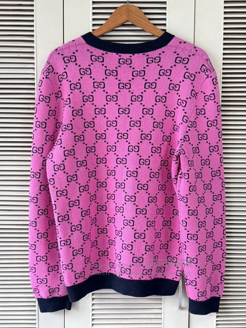 Gucci Gucci Pink full-print sweater Size L / US 10 / IT 46 - 2 Thumbnail