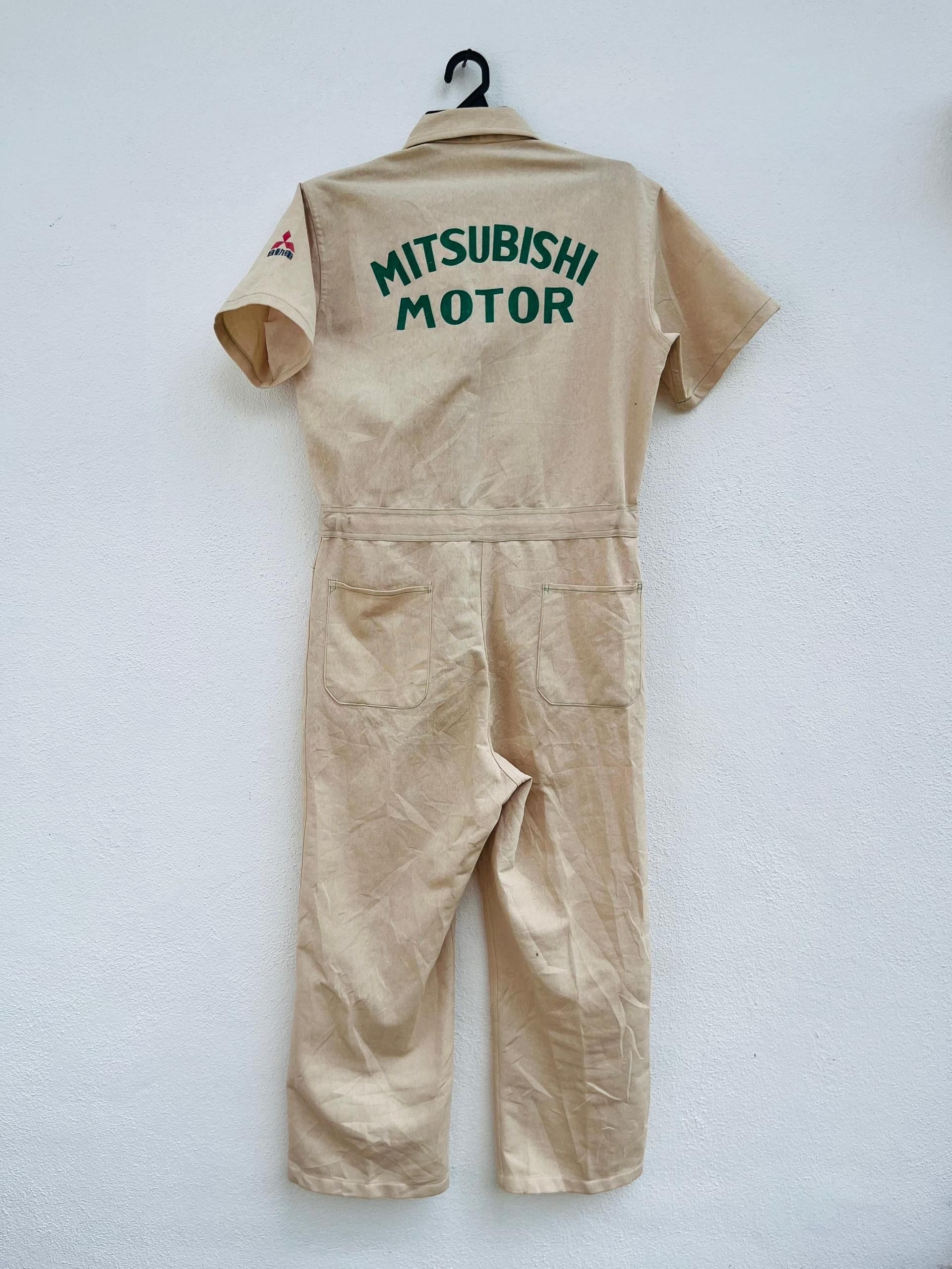 Japanese Brand Vintage 80s Mitsubishi Motor Overall Fashion Style Size US 33 - 1 Thumbnail
