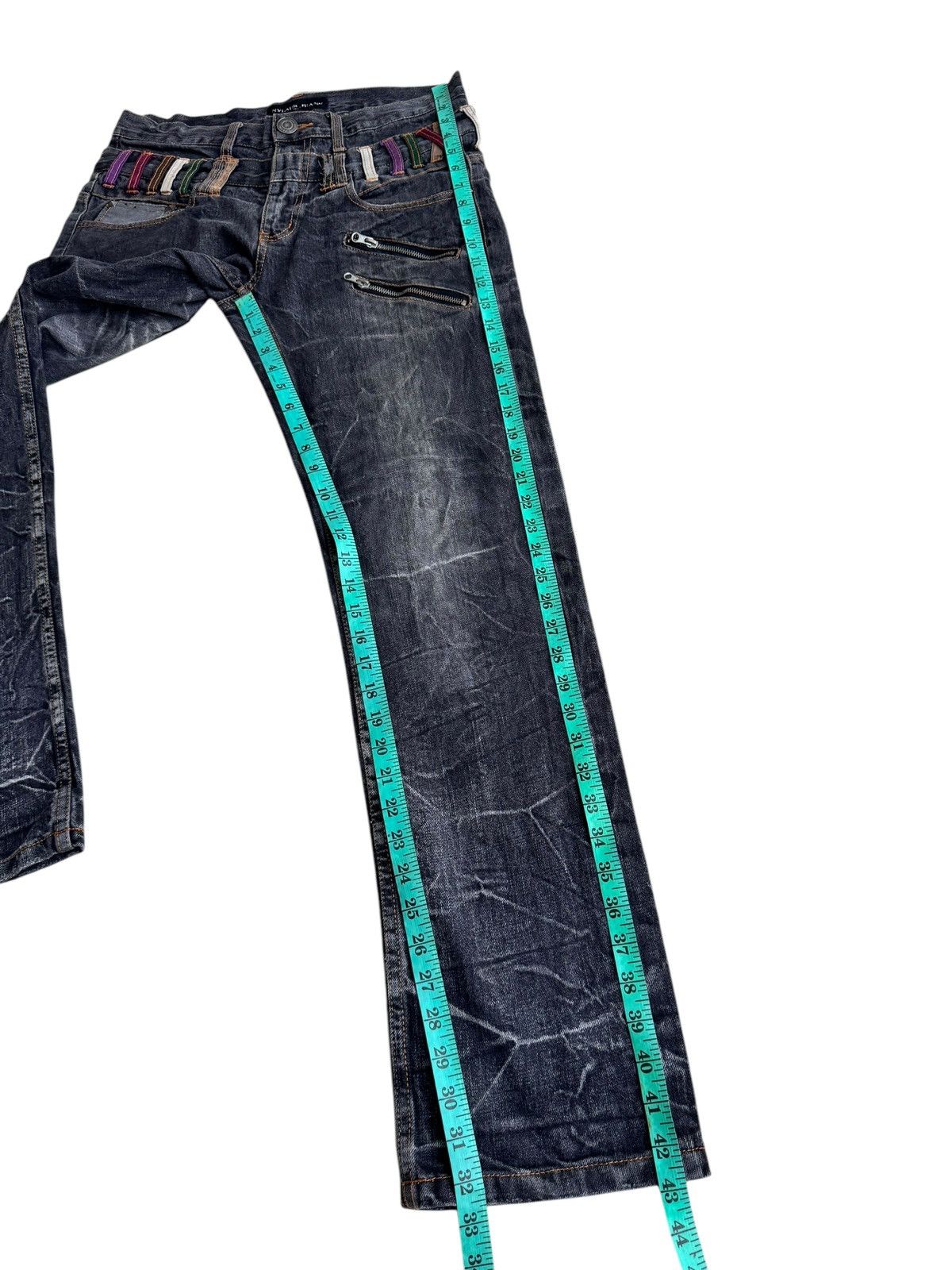 Japanese Brand 🔥Japanese Brand Nylaus Distressed Zipper Denim Jeans Size US 32 / EU 48 - 13 Thumbnail