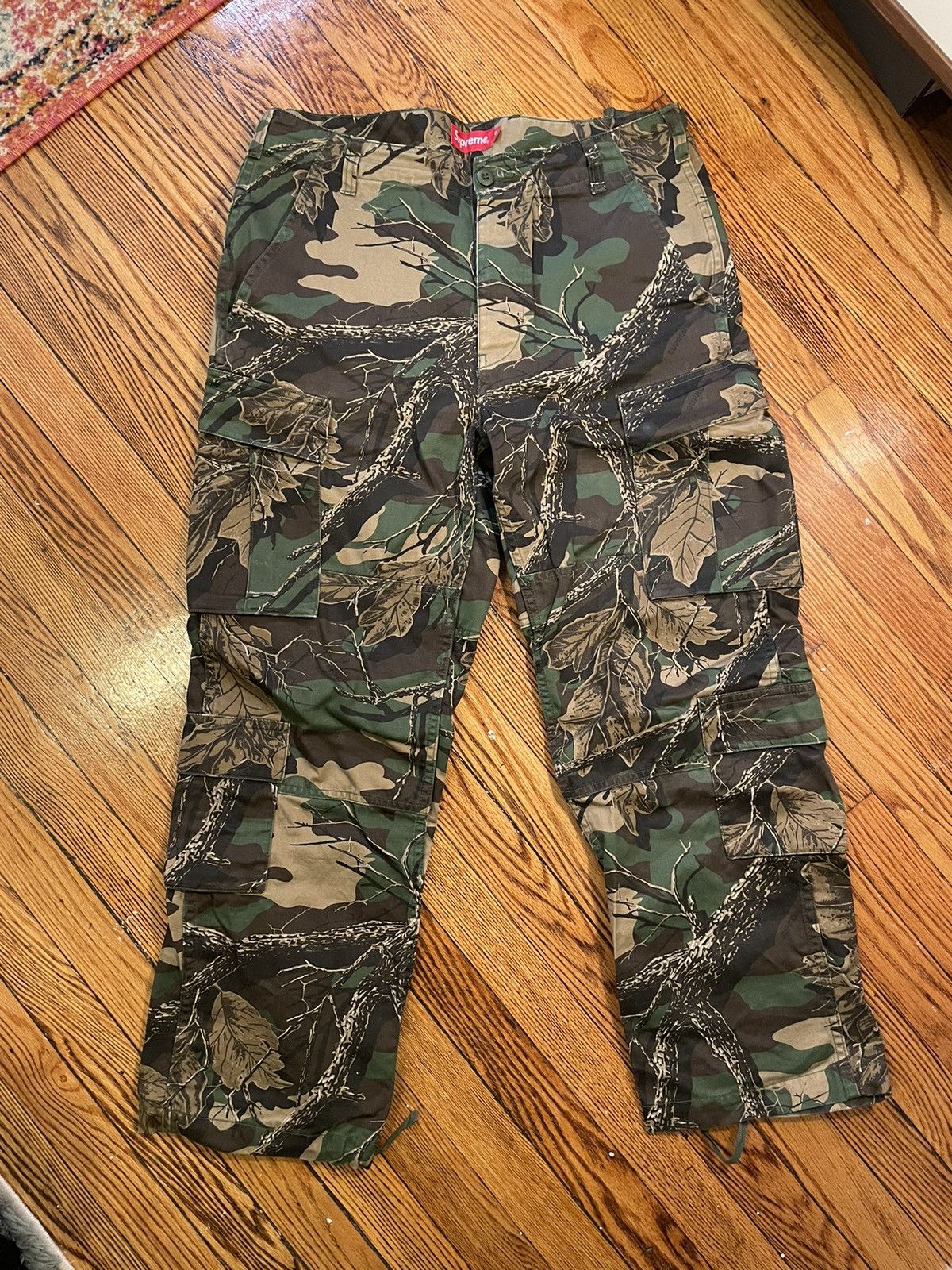 Supreme Supreme Branch Woodland Camo Cargo Pants | Grailed