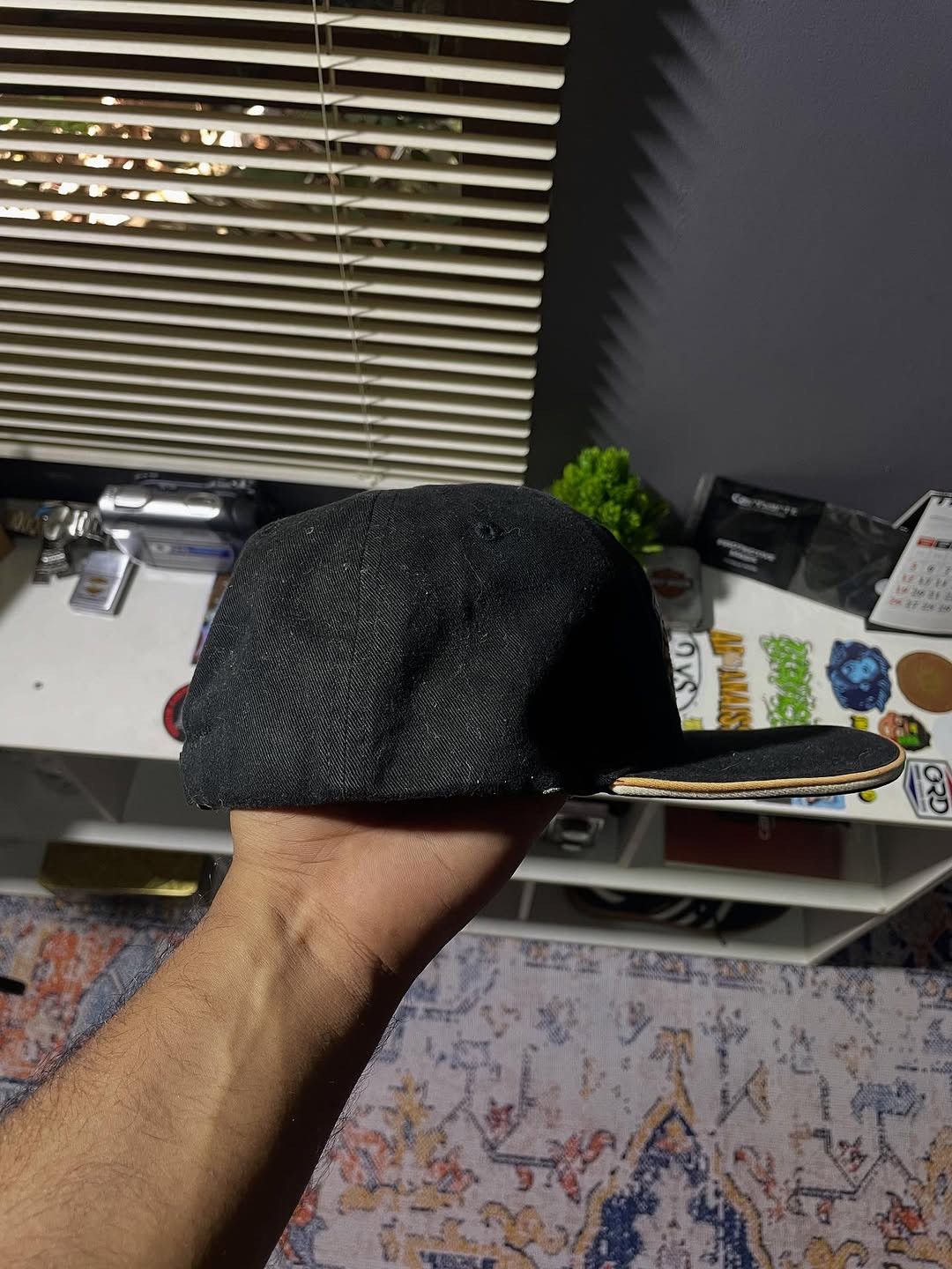 Harley Davidson Vintage ⓒ2005 Hat Cap Harley Davidson Card & Racing Flag Size ONE SIZE - 4 Thumbnail