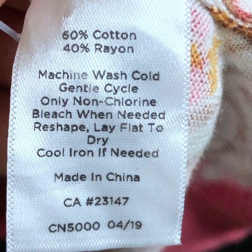 Talbots Talbots Womens Cardigan Pink Gold Paisley Button Front Knit Cotton 2X Cardigan Womens Plus Size Knit Sweater Size XXL / US 16-18 / IT 52-54 - 7 Thumbnail