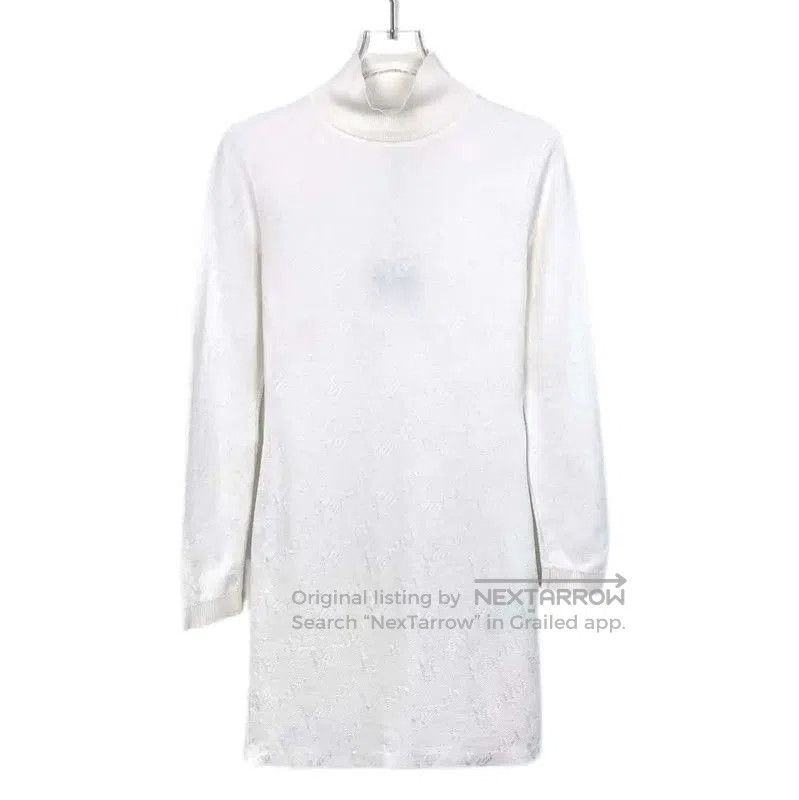 Fendi Fendi White Cotton Blend Dress Size L . Size L / US 10 / IT 46 - 1 Thumbnail