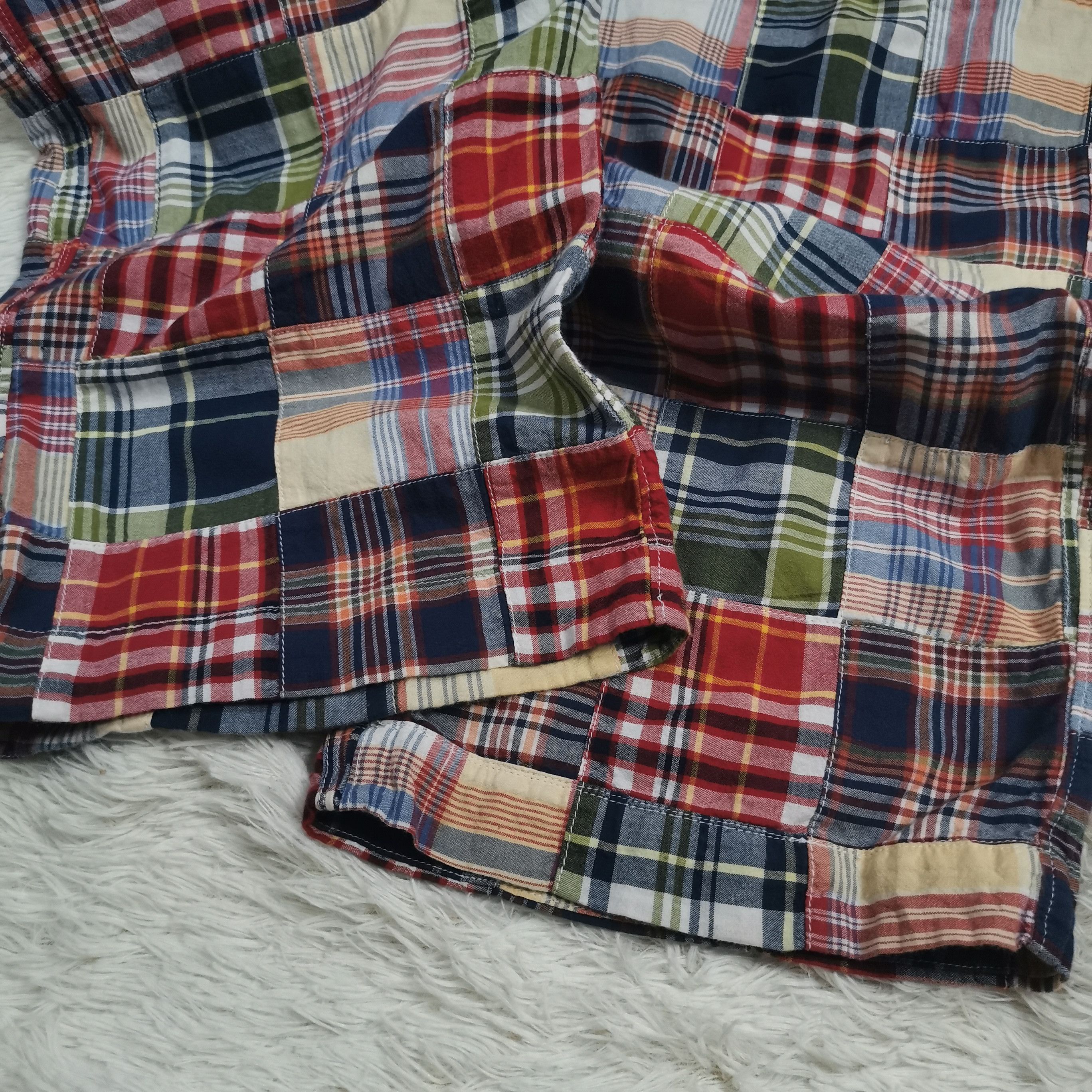 J.Crew 90s Indian Plaid Baggy Patchwork Pants Multicolor Rare Size US 36 / EU 52 - 3 Thumbnail