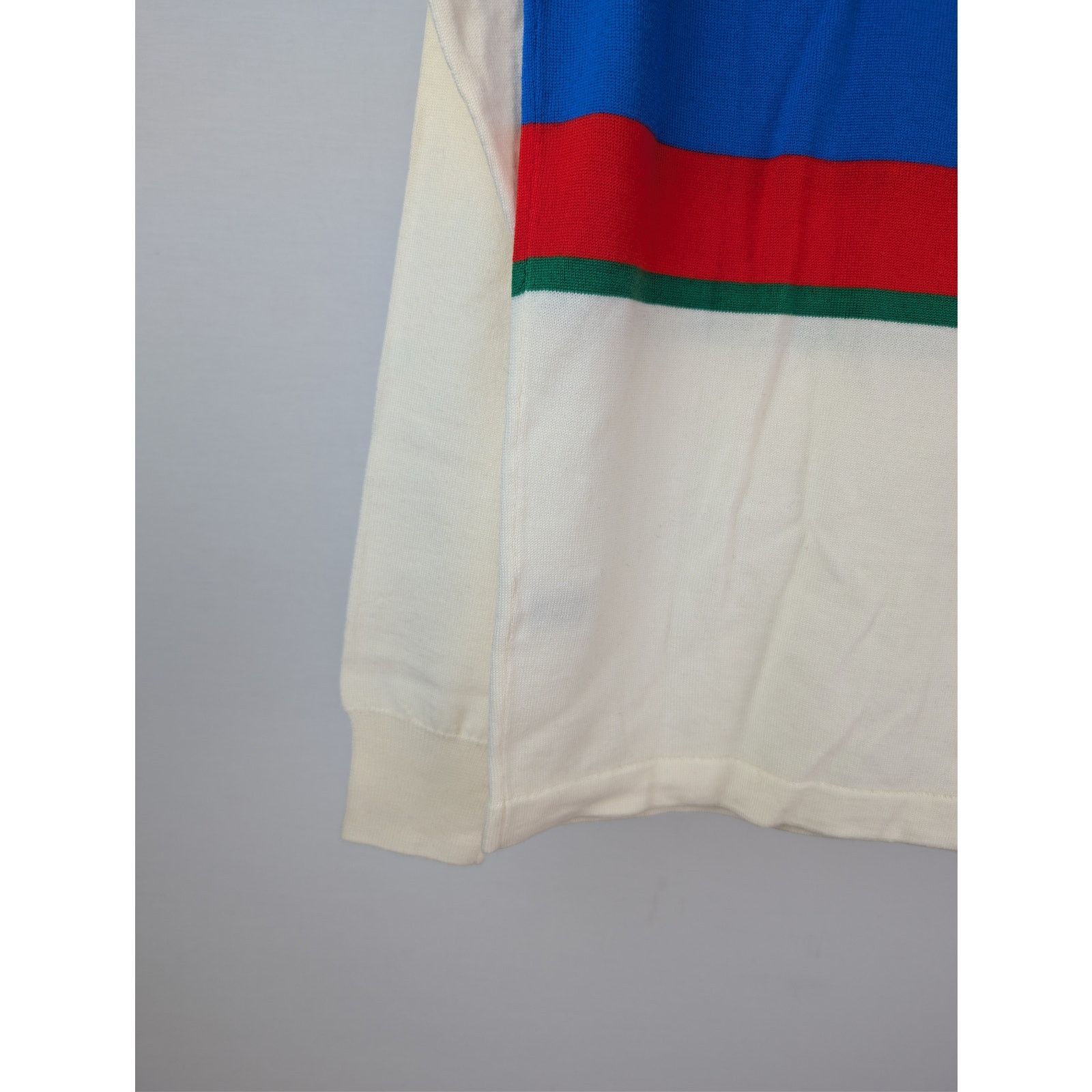 Drake's o1rshd1 CC20 stripe extrafine merino wool rugby polo sweater Size US S / EU 44-46 / 1 - 14 Thumbnail