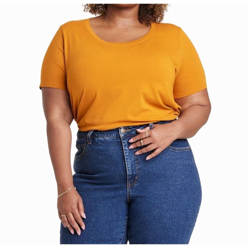 Other Ava & Viv - Women's Short Sleeve Relaxed Scoop Neck T-Shirt Size 3XL / US 20-22 - 1 Thumbnail