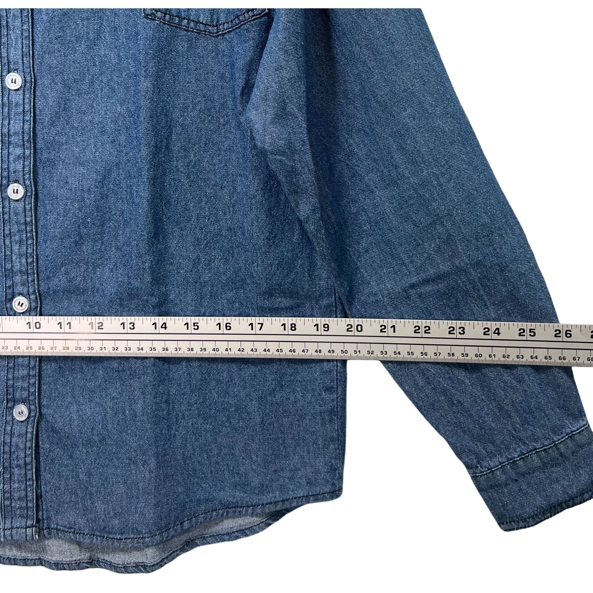 rue21 Rue 21 - Women's Chambray Long Sleeve Button Down Shirt With Size S / US 4 / IT 40 - 5 Thumbnail