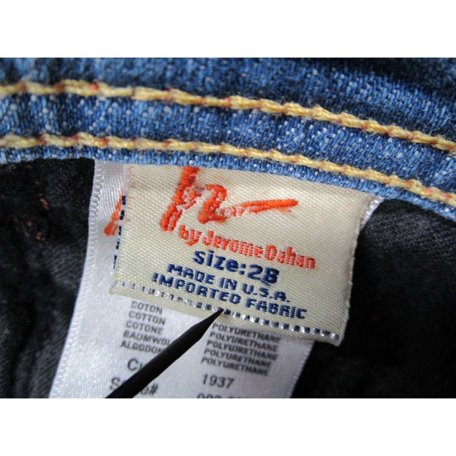 Citizens Of Humanity Citizens of Humanity Women's Blue Low Waist Flared Jeans Distressed Cotton Blend Size 28 Size 28" / US 6 / IT 42 - 4 Thumbnail