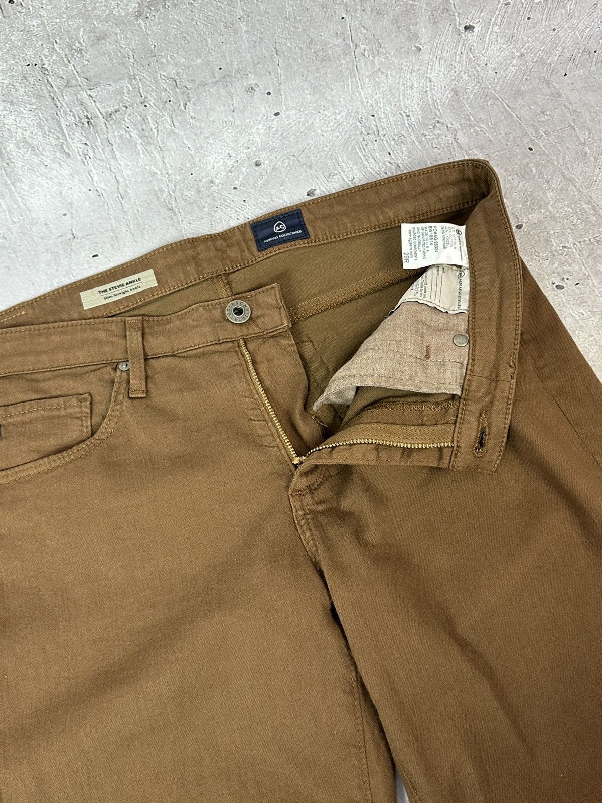 AG Adriano Goldschmied Adriano Goldschmied The Stevie Slim Straight Ankle Pants Size 29" - 6 Thumbnail