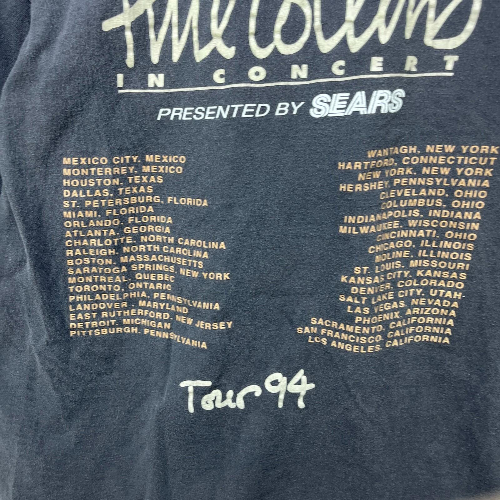 Tornado Mart Vintage 1994 Phil Collins Sun Faded Tour T Shirt XL Brockum Size US XL / EU 56 / 4 - 9 Thumbnail