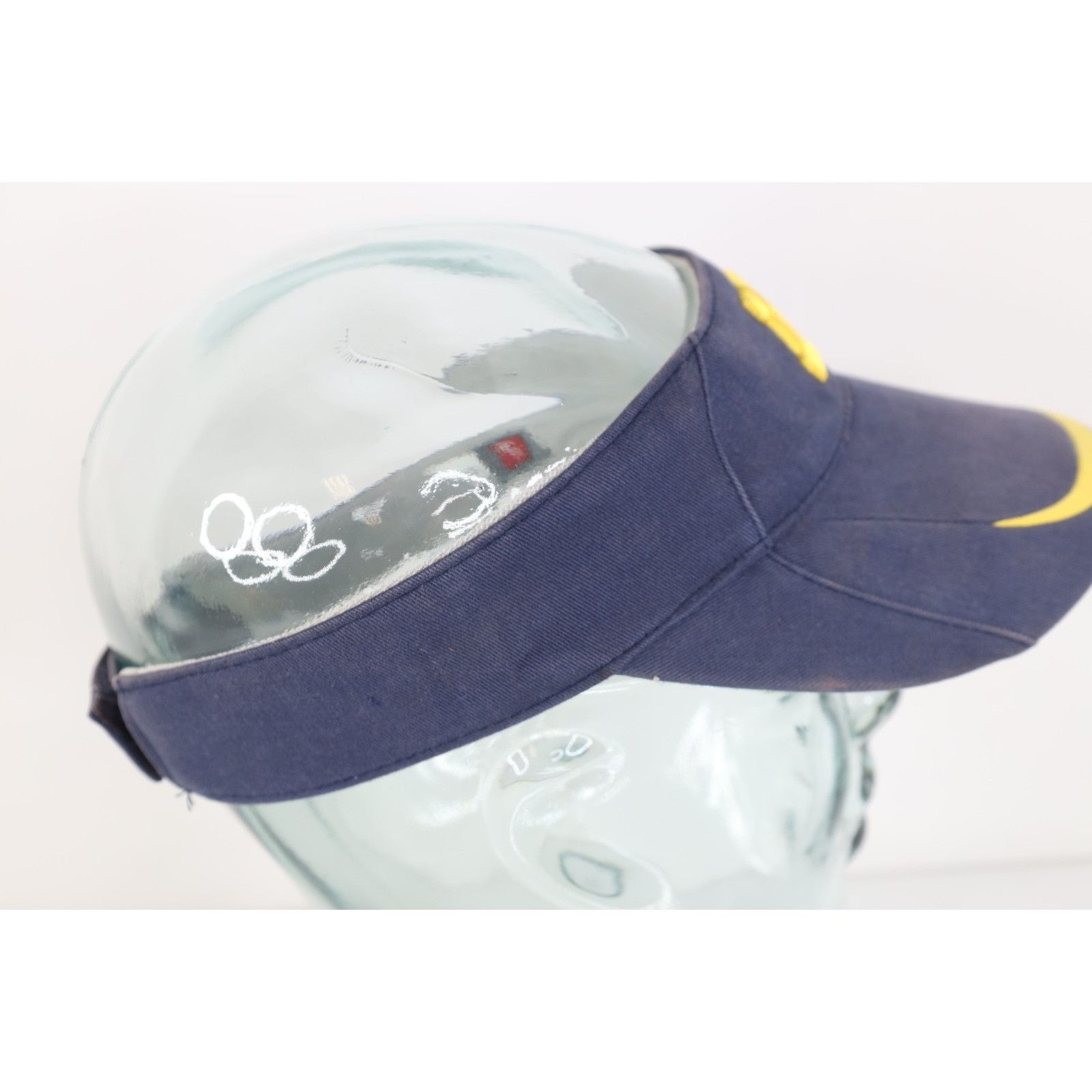 Nike Vintage Nike Mini Swoosh University of Michigan Visor Hat Size ONE SIZE - 6 Thumbnail