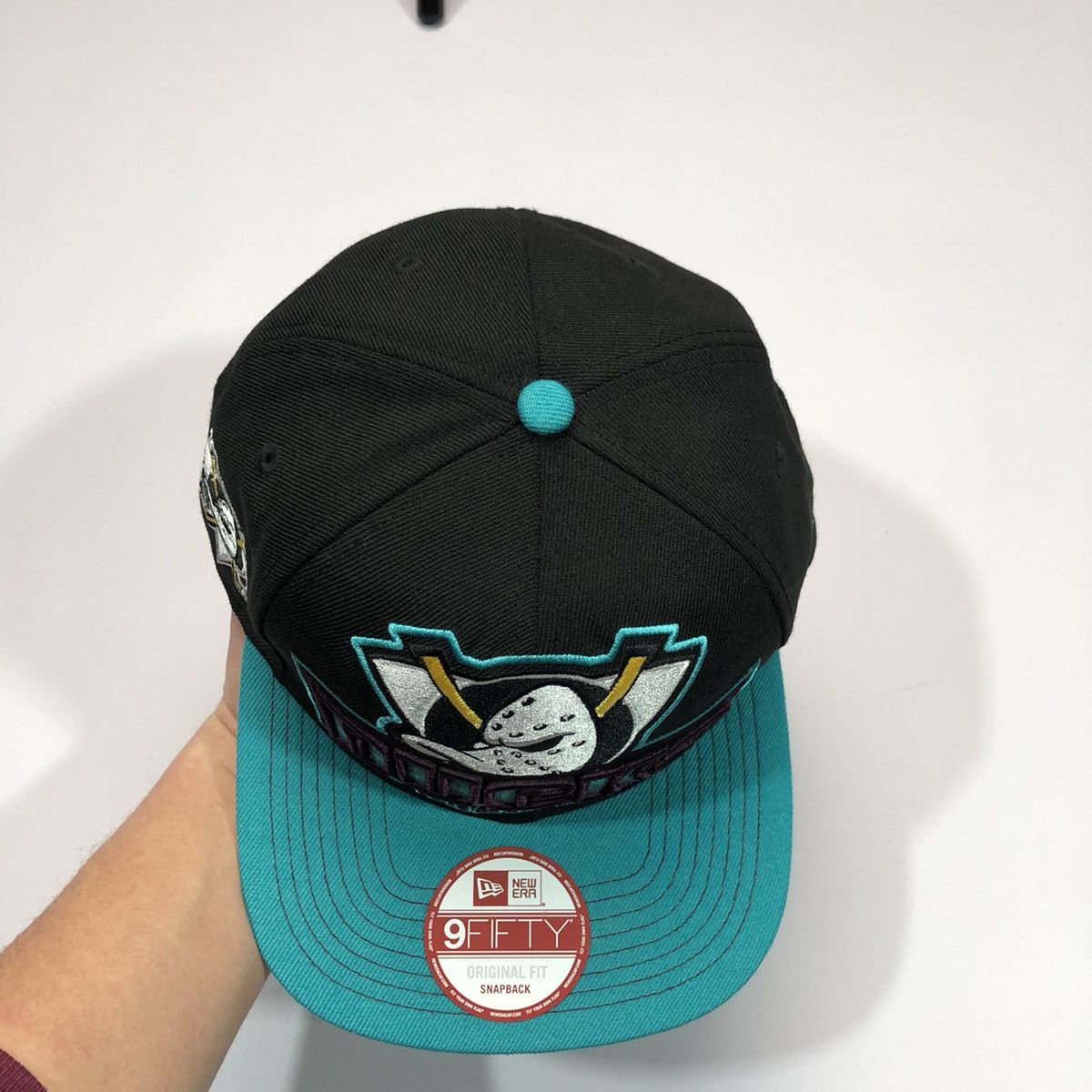 NHL × New Era Anaheim Ducks Big Logo Cap 9Fifty New Era Size ONE SIZE - 3 Thumbnail