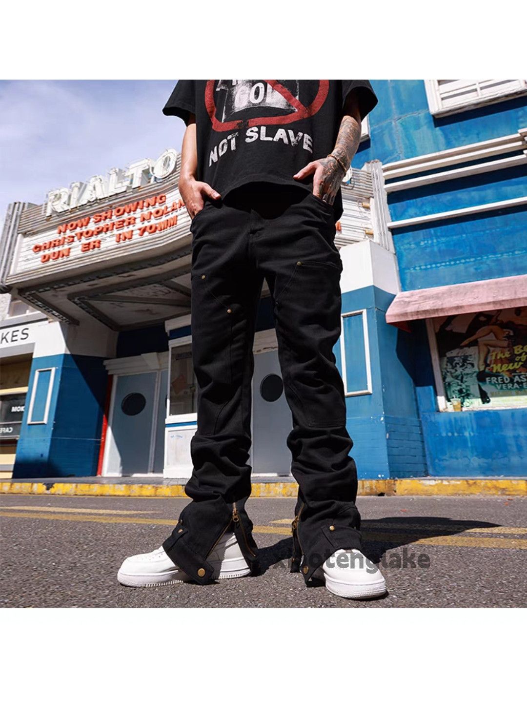 Designer × Japanese Brand × Vintage utility skate hiphop punk carpenter bootcut pants Size US 36 / EU 52 - 3 Thumbnail