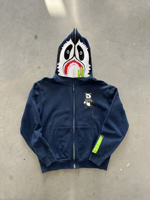 Bape panda store full zip hoodie