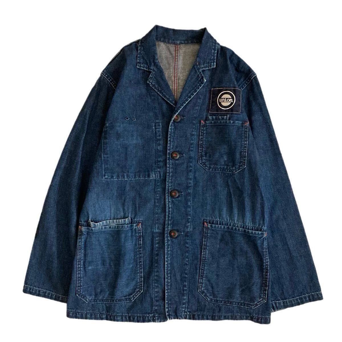 Kapital NO U.S. TARIFF! KAPITAL UNION DENIM WORK SMOCK JACKET COAT Size US M / EU 48-50 / 2 - 2 Thumbnail