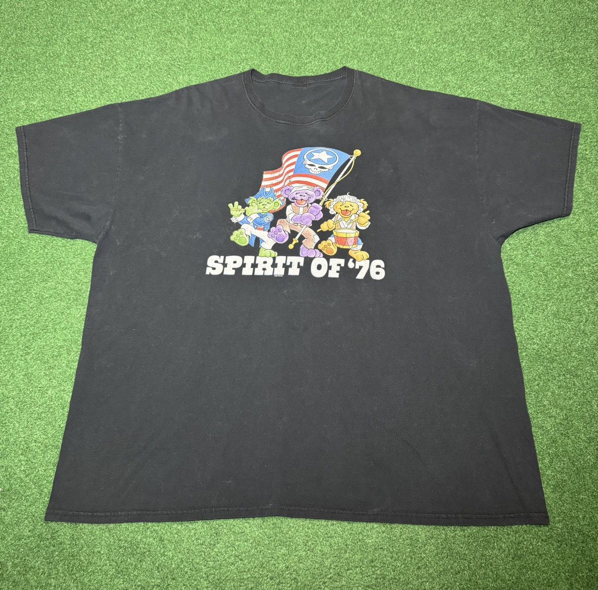 Band Tees Grateful Dead Spirit Of 76” XXL Liquid Blue Y2K Band T Shirt Size US XXL / EU 58 / 5 - 1 Thumbnail