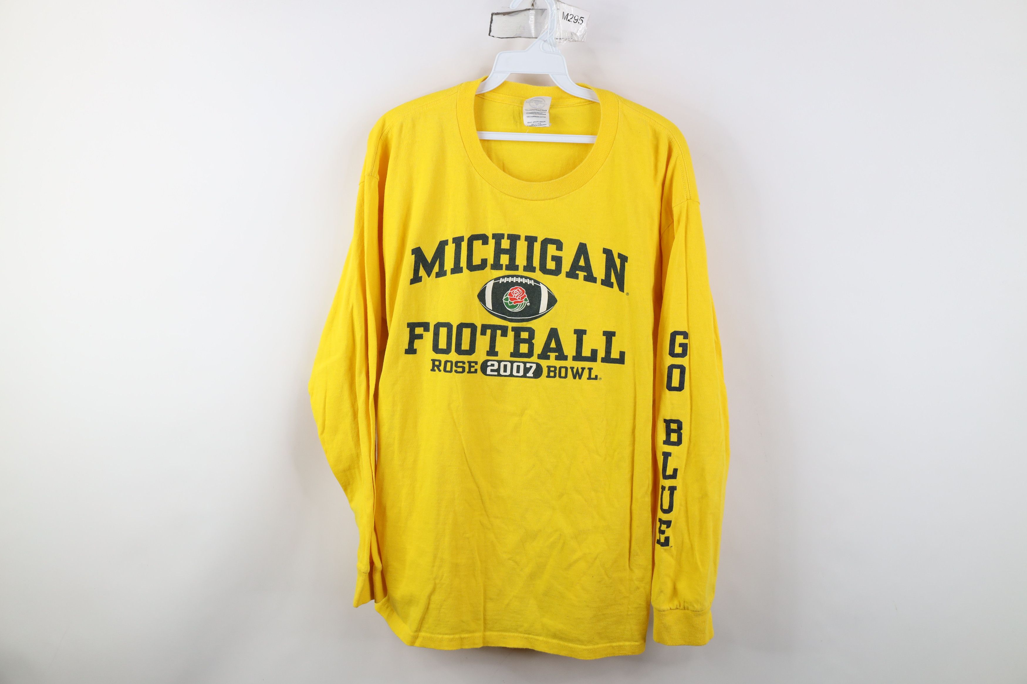 Vintage Vintage University of Michigan Football Long Sleeve T-Shirt Size US L / EU 52-54 / 3 - 1 Thumbnail