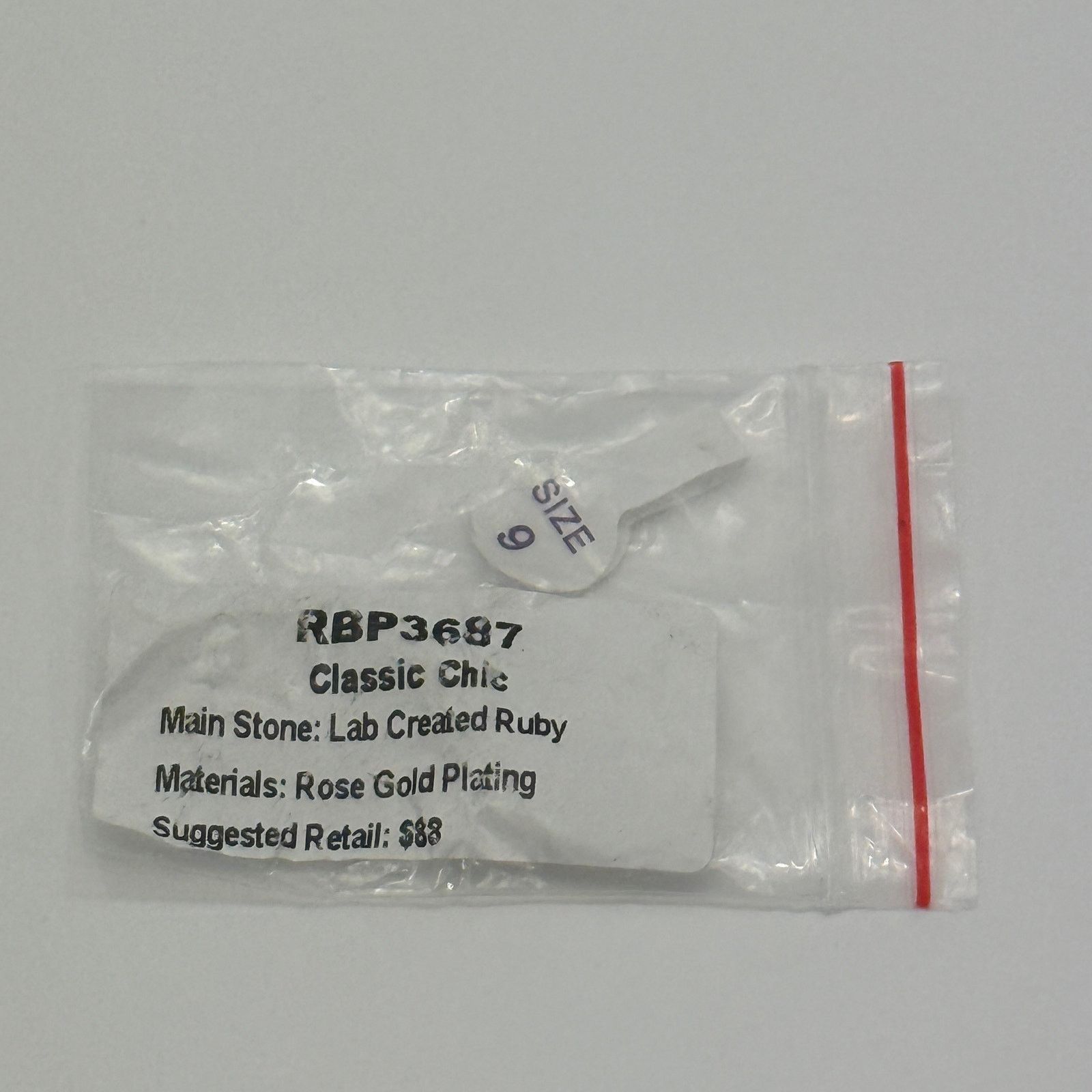 Other Bomb Party RBP3637 Classic Chic Lab Created Ruby Size 9 Ring Size ONE SIZE - 10 Thumbnail