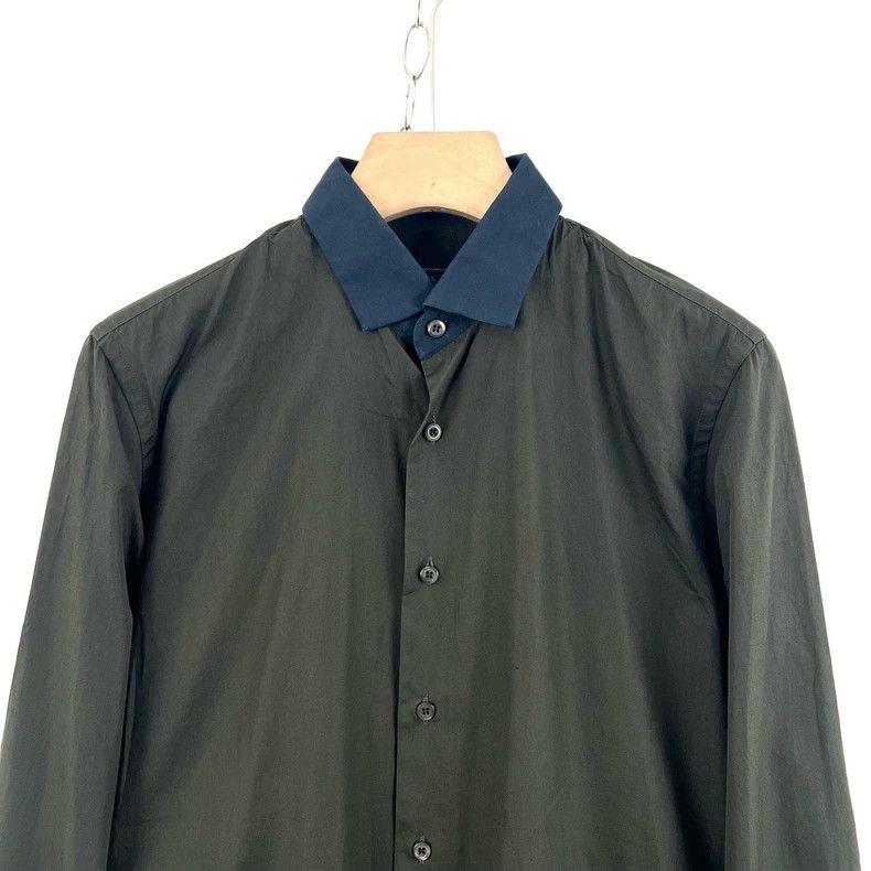 Prada Prada Exotic collared olive green long-sleeved shirt Size US XXS / EU 40 - 4 Thumbnail