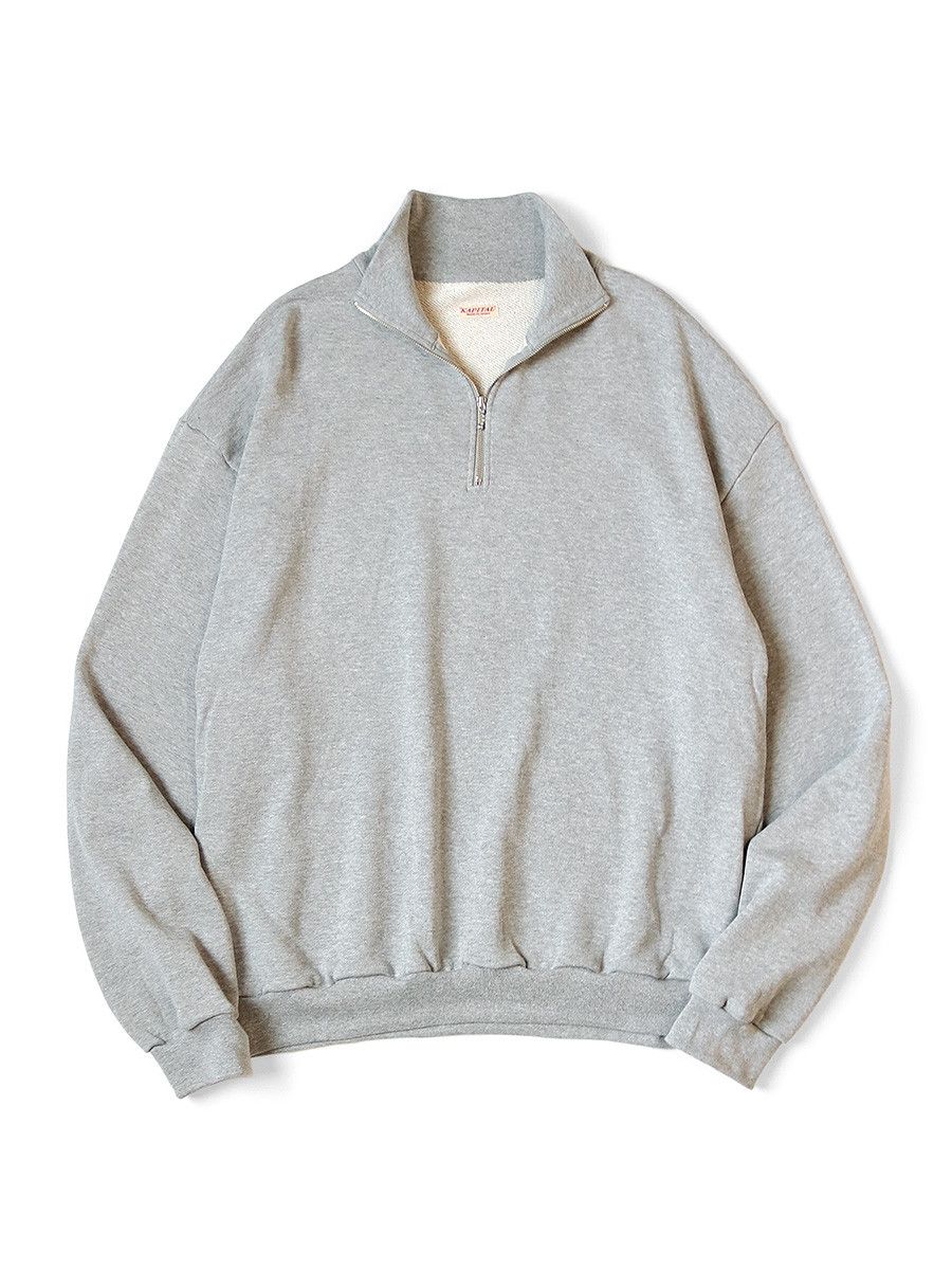 Kapital Kapital Half Zip Profile Rainbowy Patch Sweatshirt