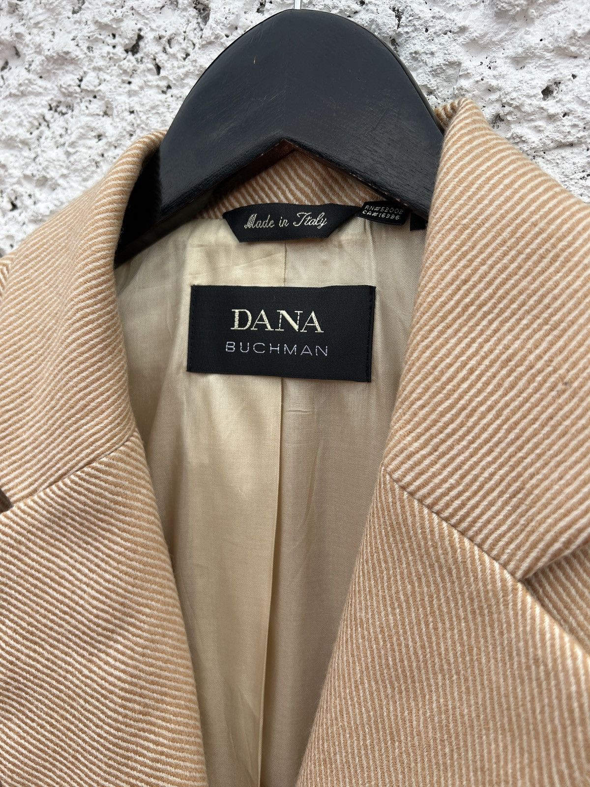 Other Dana Buchman Italian Wool-Silk Coat Beige M/L Size M / US 6-8 / IT 42-44 - 13 Thumbnail