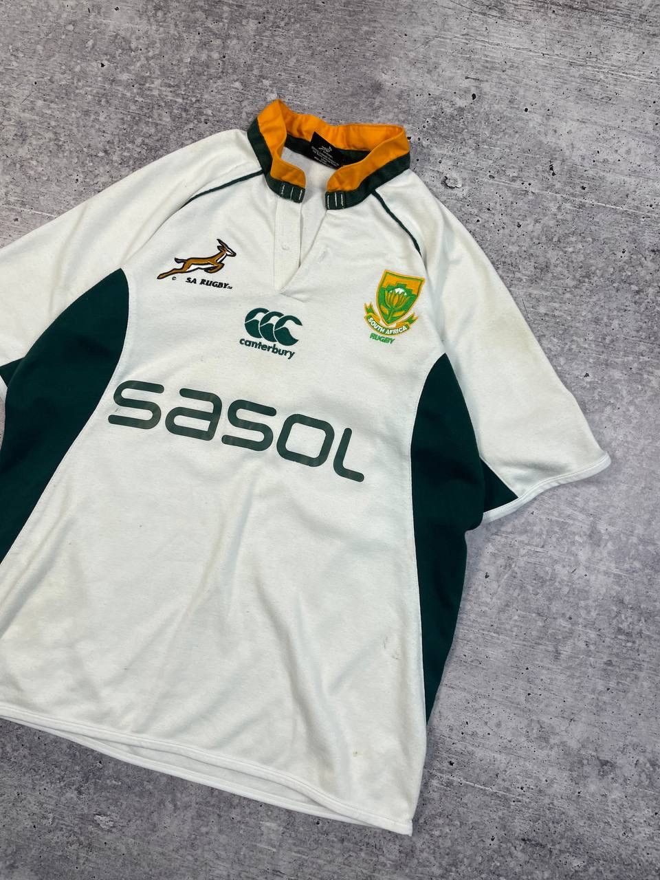 Canterbury of New Zealand Vintage Canterbury South Africa Rugby Jersey T-Shirt Y2K Size US M / EU 48-50 / 2 - 3 Thumbnail