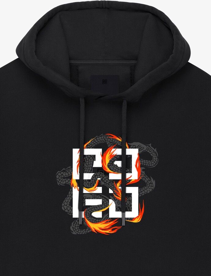 Givenchy o1w1db10325 Slim Fit Hoodie in Black Size US M / EU 48-50 / 2 - 2 Thumbnail