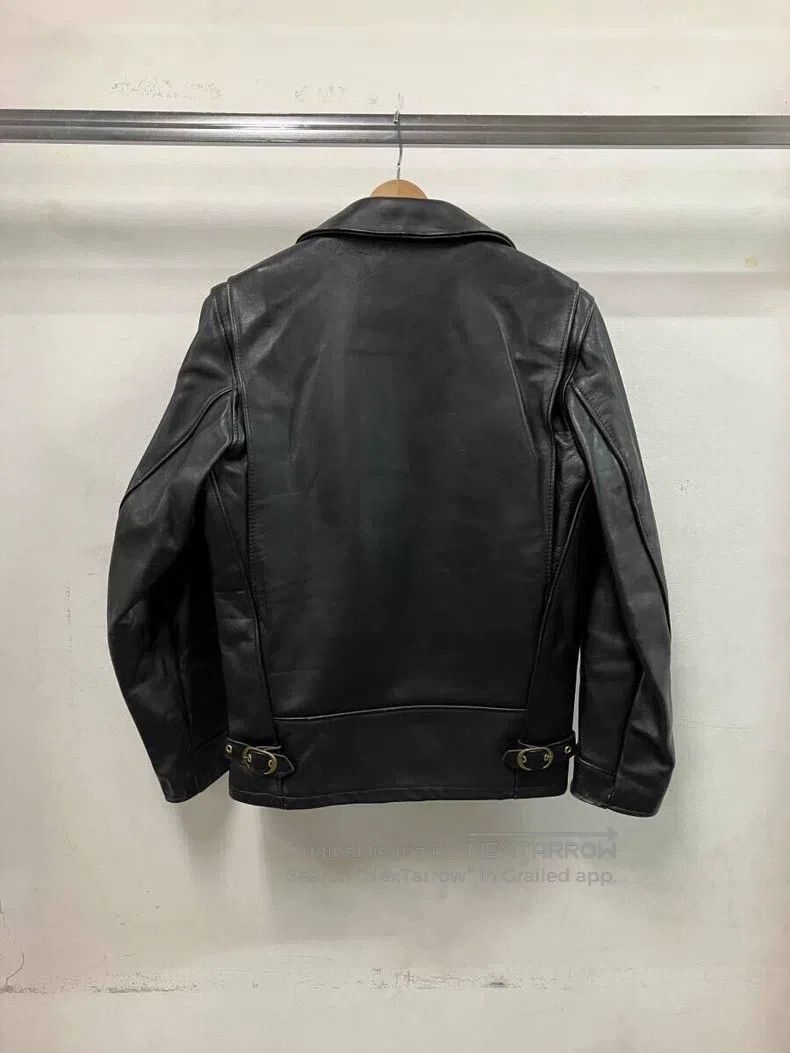 Schott Schott Straight lapel leather jacket Size US XXS / EU 40 - 2 Thumbnail