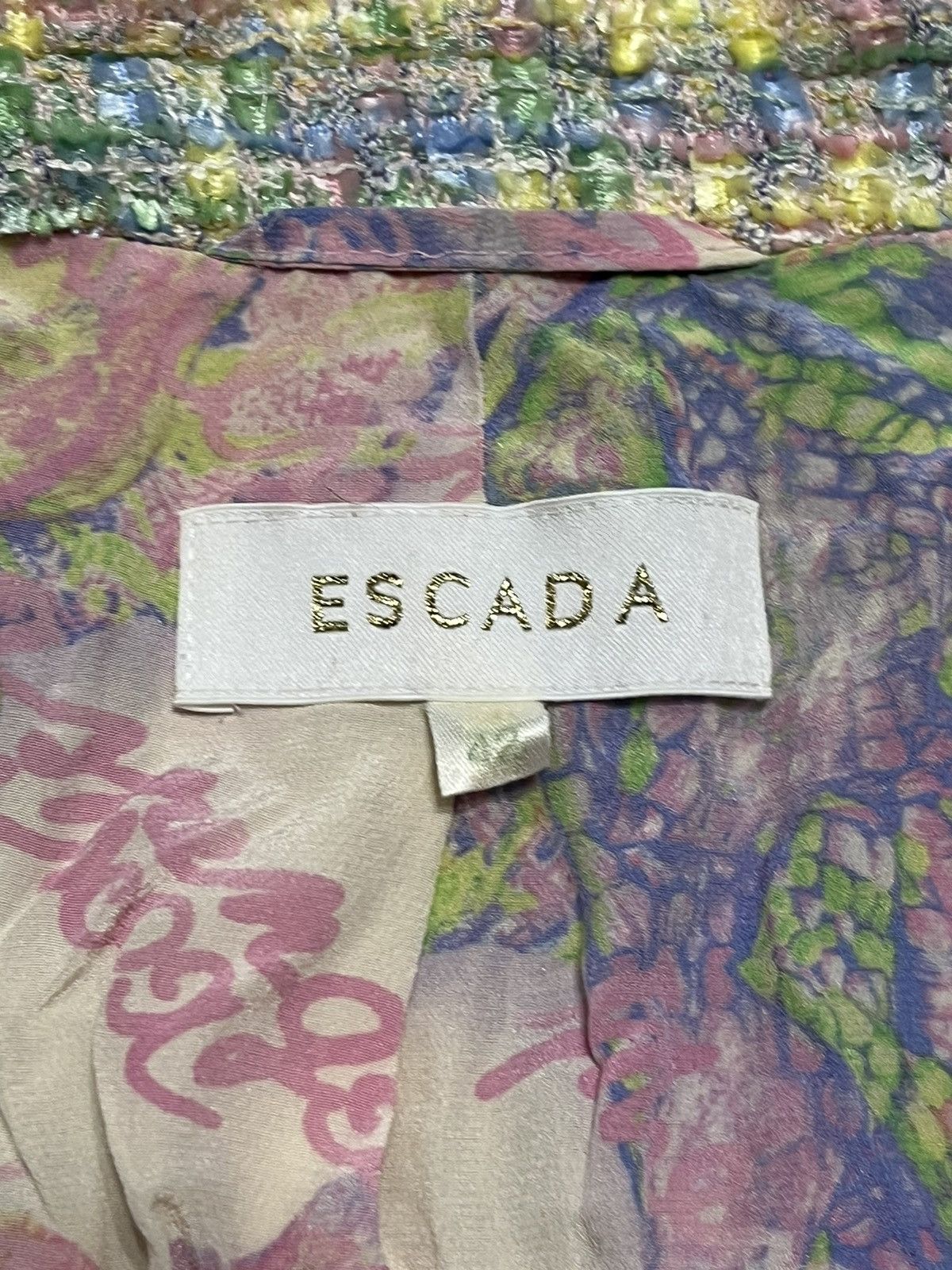 Escada Escada blazer jacket Womens Tweed luxury y2k vintage Coat Size M / US 6-8 / IT 42-44 - 13 Thumbnail