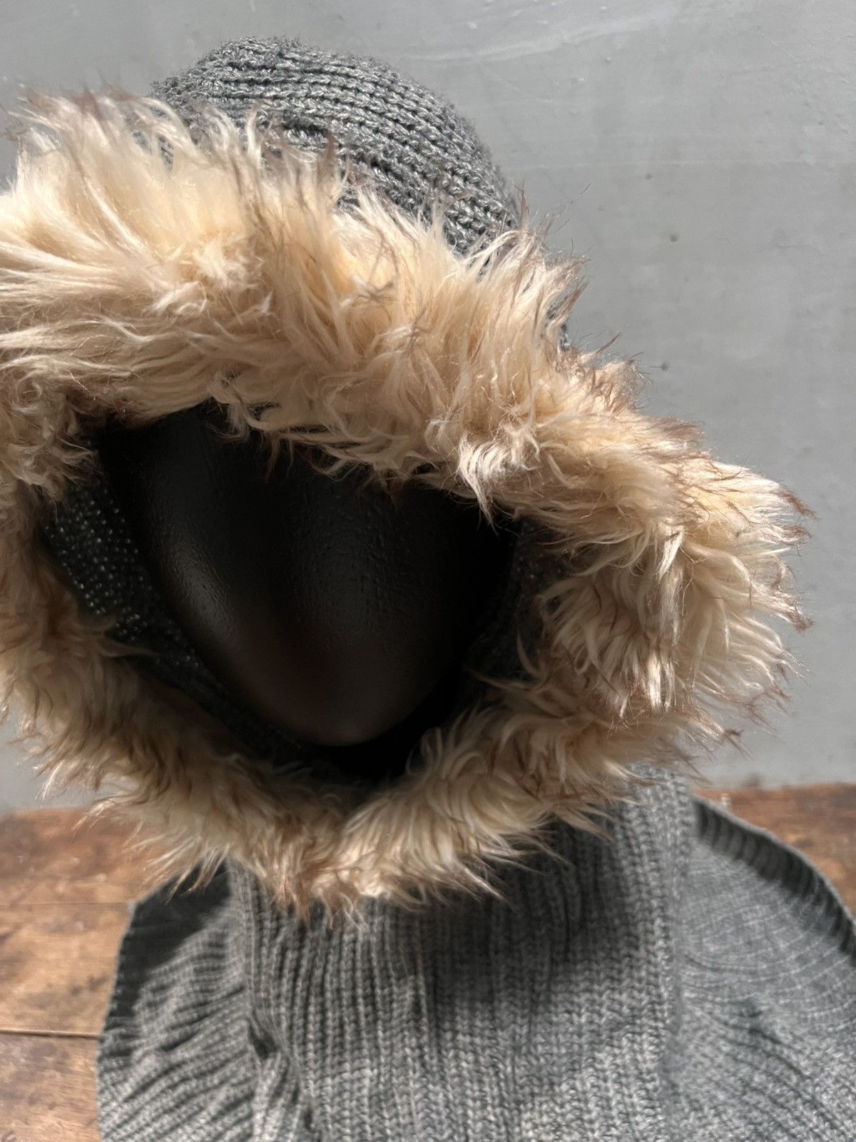 Edition Japan Peach & Cream Fur Hood Size ONE SIZE - 6 Thumbnail